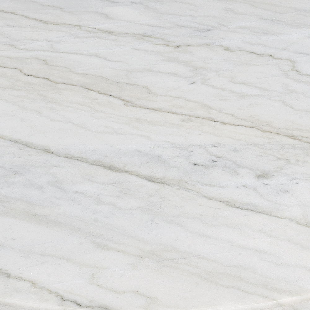 Zaidee - Coffee Table With Marble - Marble Top & Nickel