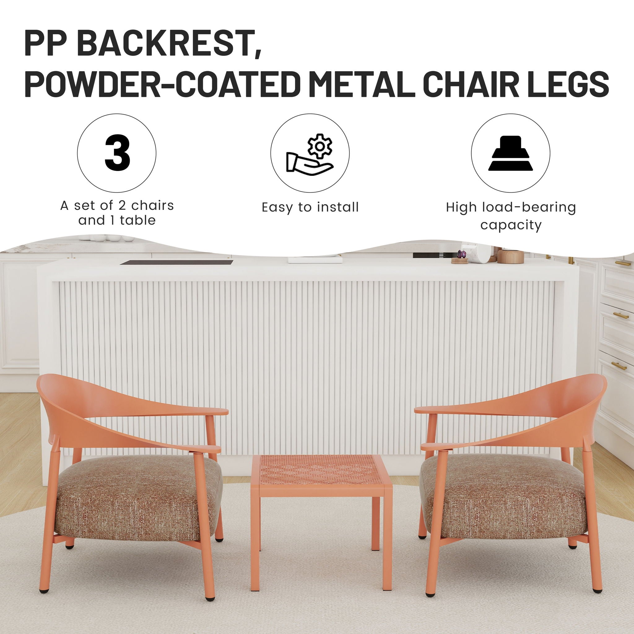 Furniture Set With Seat Cushions, Sturdy And Durable