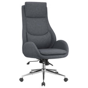 Coaster Fine Furniture Cruz - Upholstered Adjustable Home Office Desk Chair - Gray | Meri Furniture