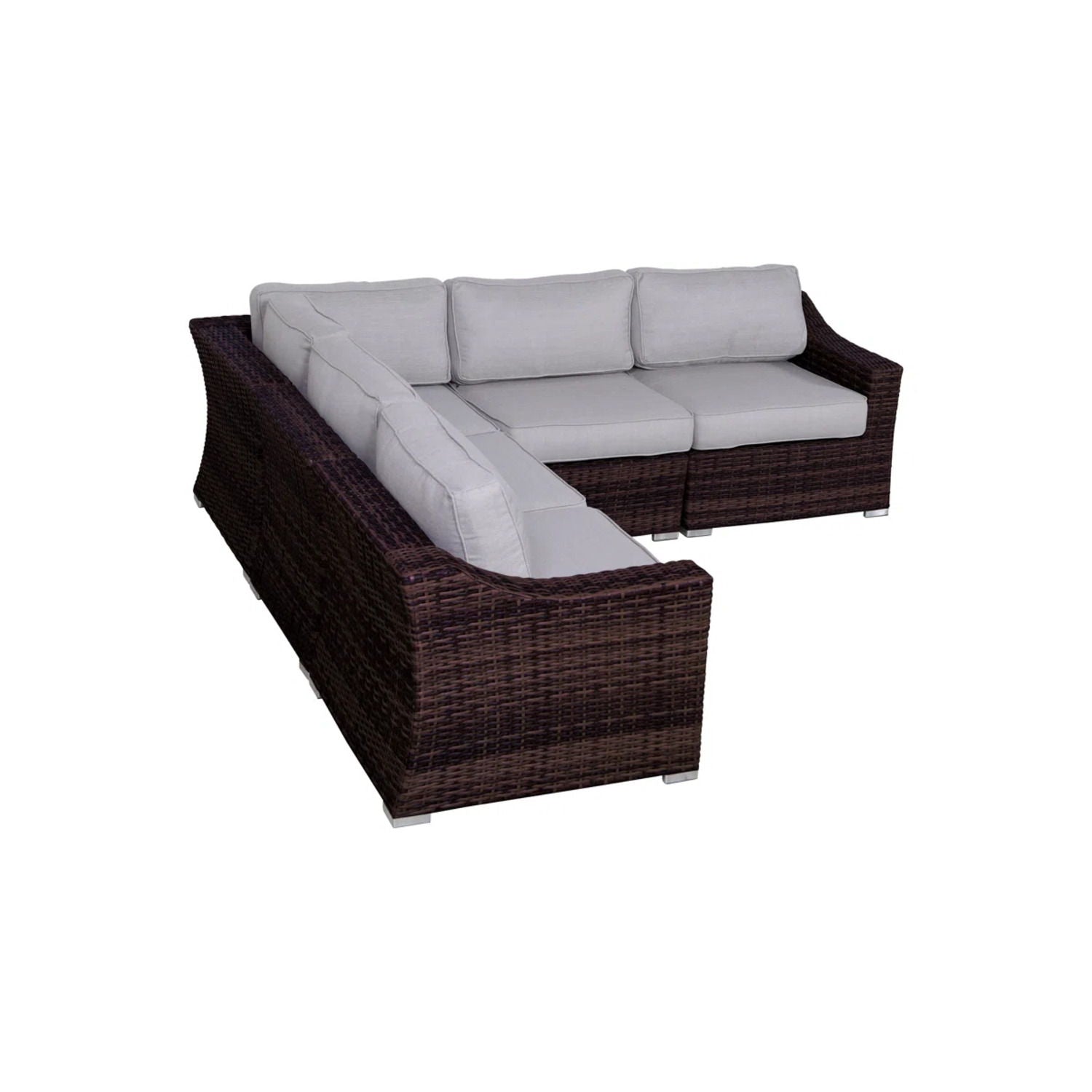 Outdoor Wicker Sofa Seating Group With Cushions