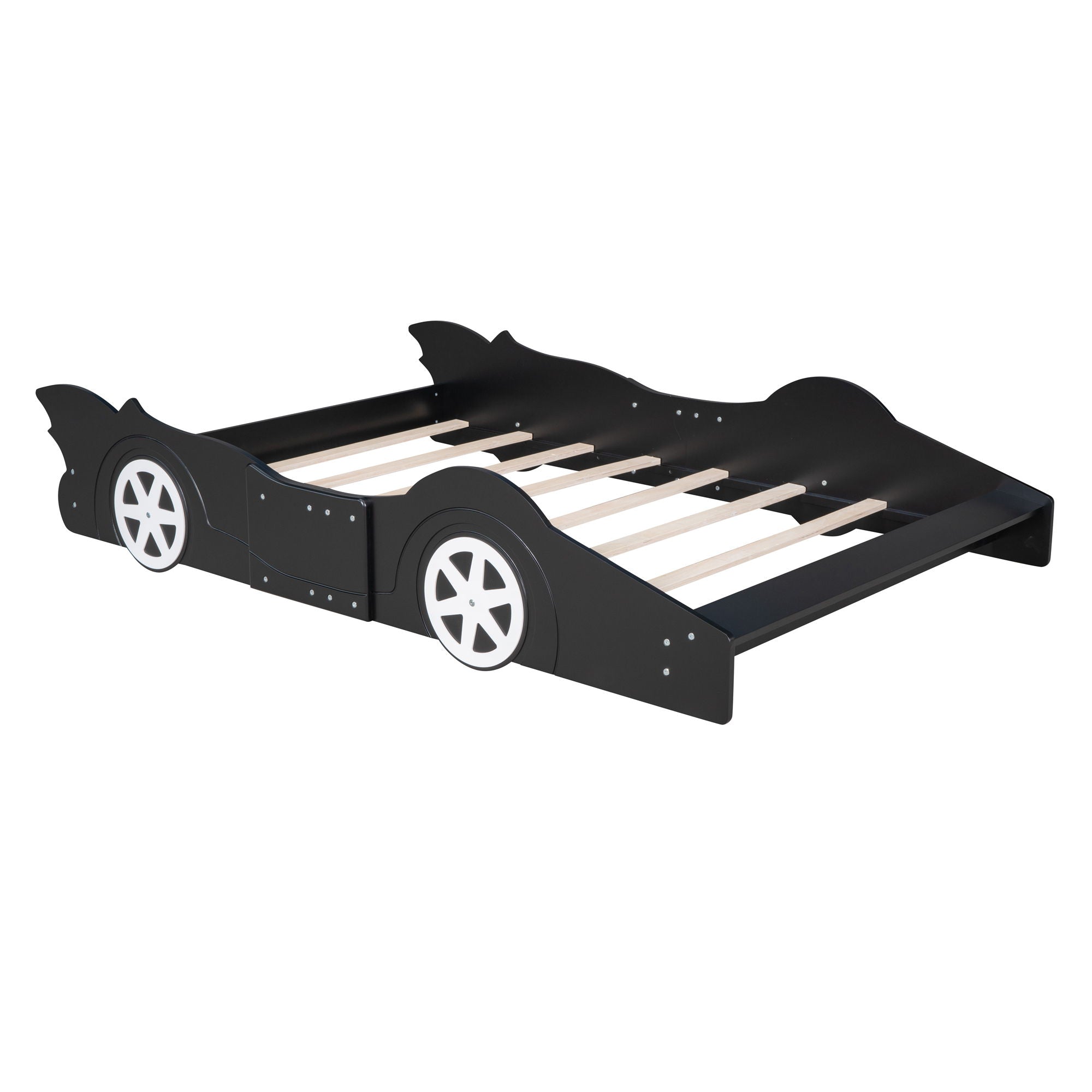 Race Car Shaped Platform Bed & Wheels