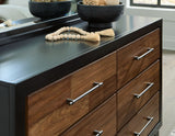 Kraeburn - Brown / Black - Dresser And Mirror