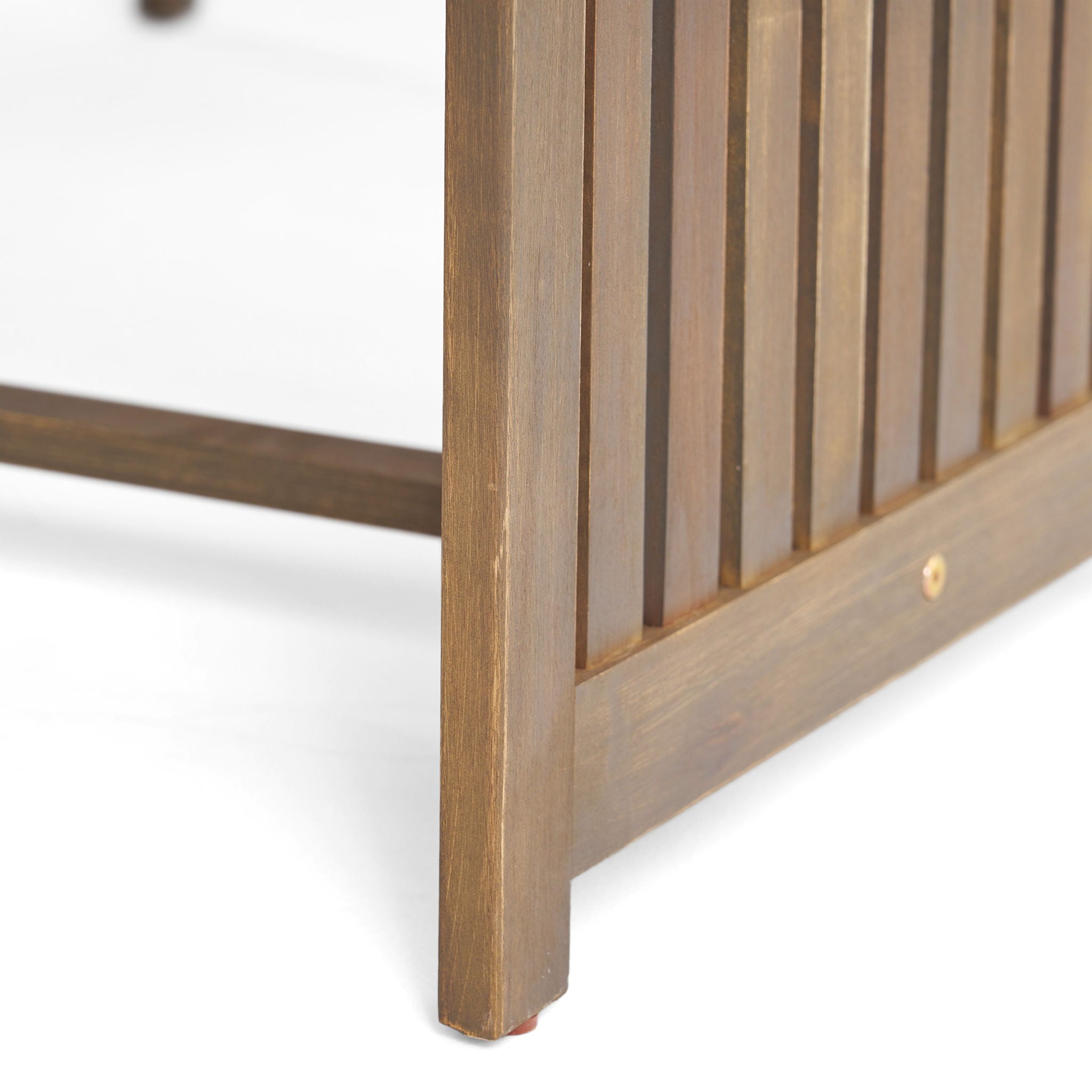 Acacia Wood Rectangular Patio Coffee Table For Outside