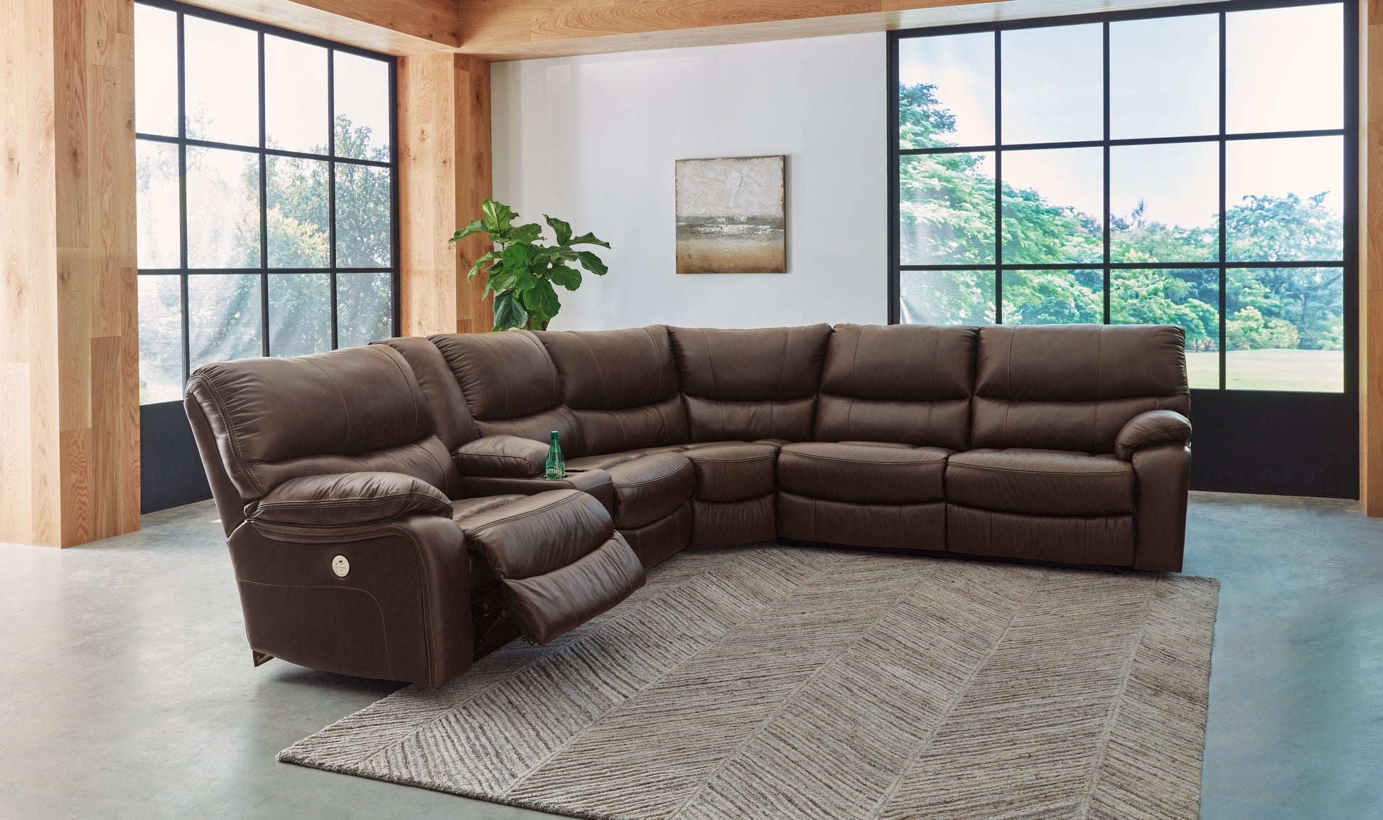 Signature Design by Ashley® Family Circle - Power Reclining Sectional | Meri Furniture