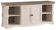 Ashley Furniture Havalance - Brown / Beige - Extra Large TV Stand - 2 Doors | Meri Furniture