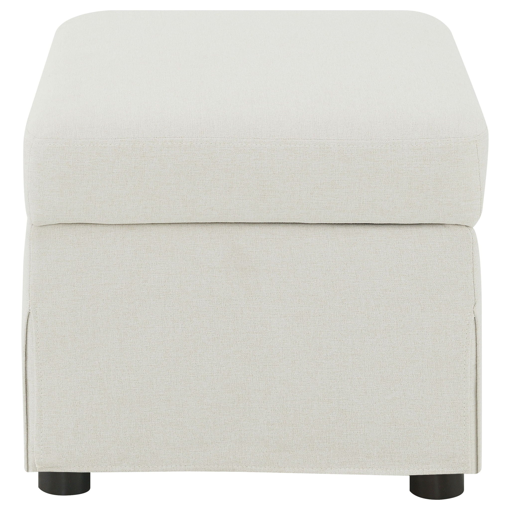 Merced - Upholstered Hydraulic Lift Top Storage Ottoman - Beige