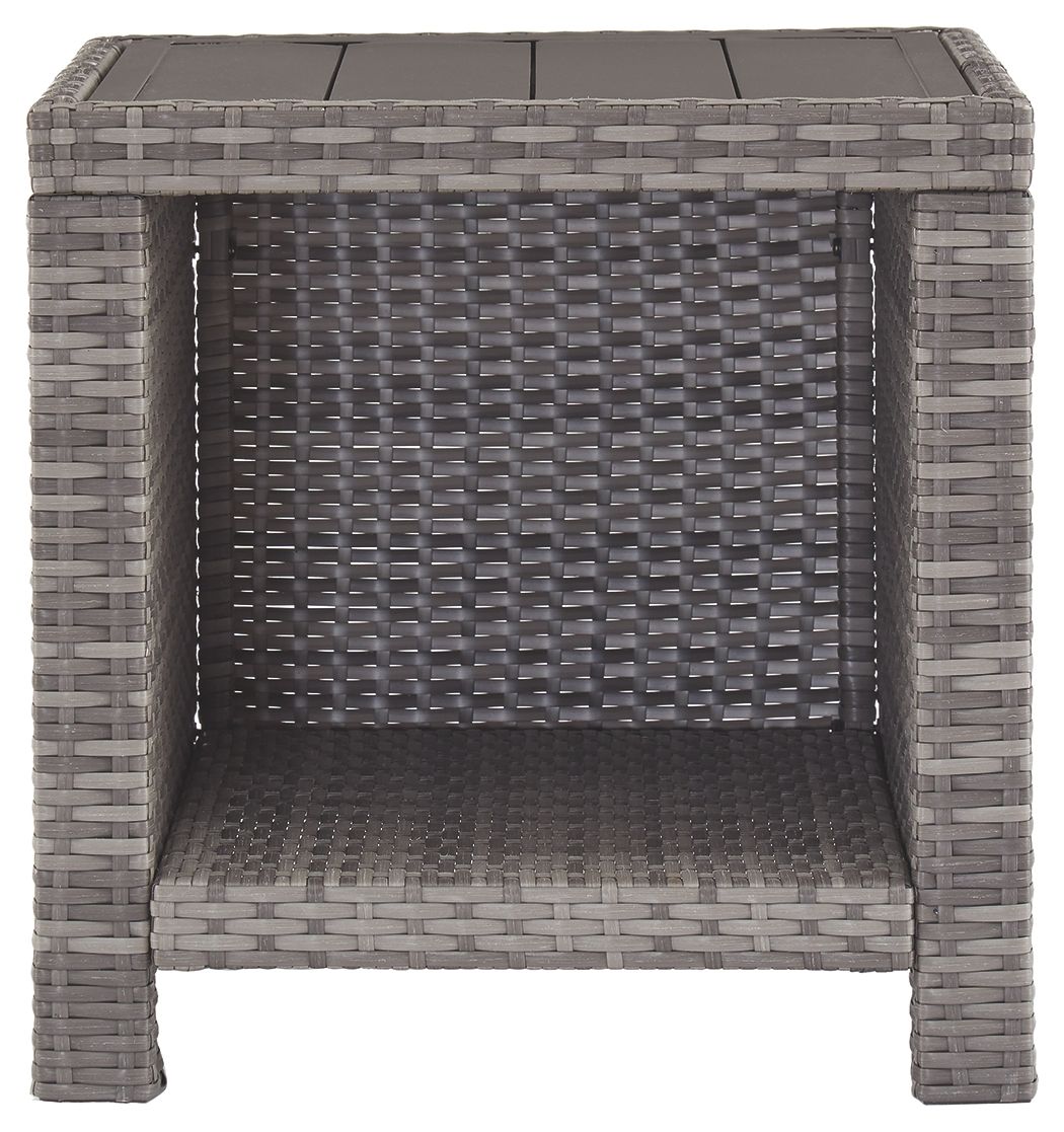 Ashley Furniture Salem - Gray - Square End Table | Meri Furniture