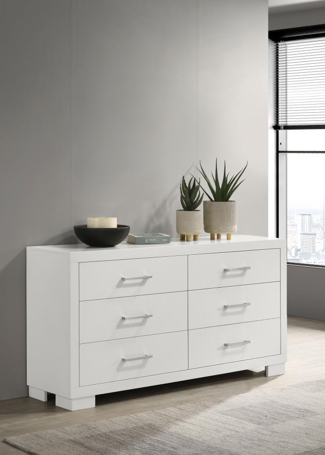 Coaster Fine Furniture Jessica - 6-drawer Dresser | Meri Furniture