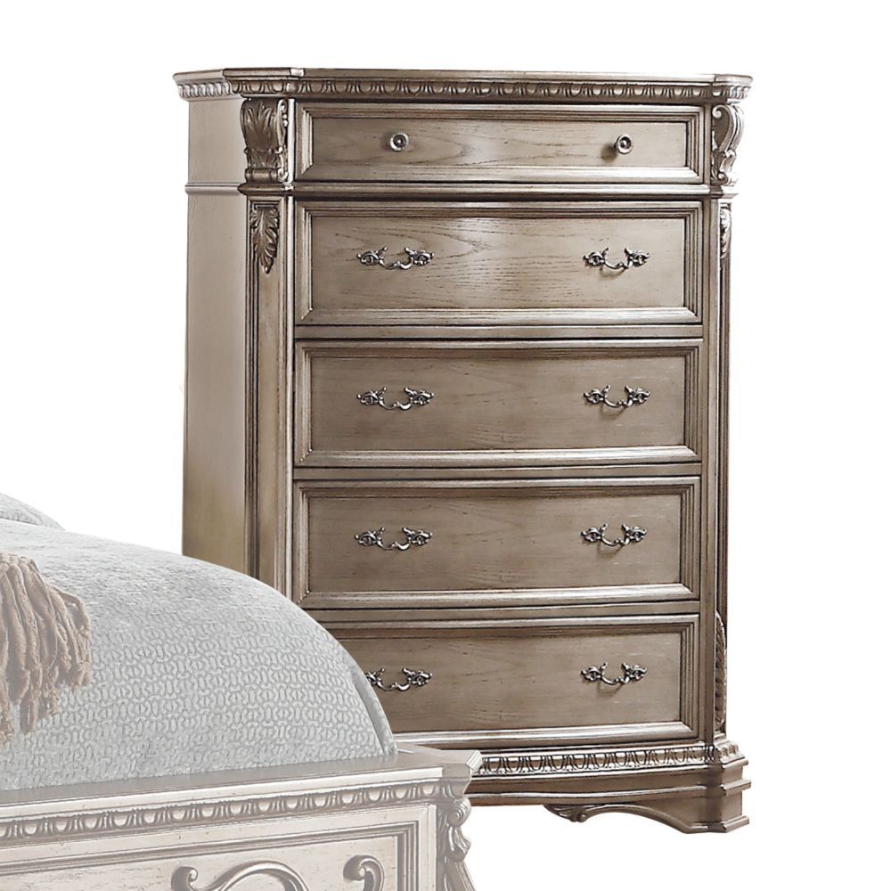 ACME Northville - Chest - Antique Silver | Meri Furniture
