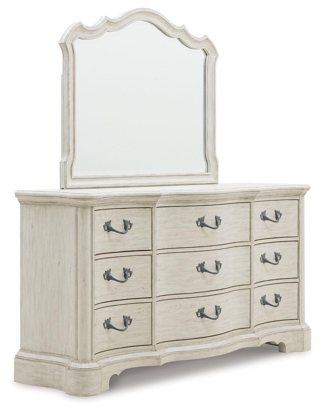 Signature Design by Ashley® Arlendyne - Antique White - Dresser And Mirror | Meri Furniture