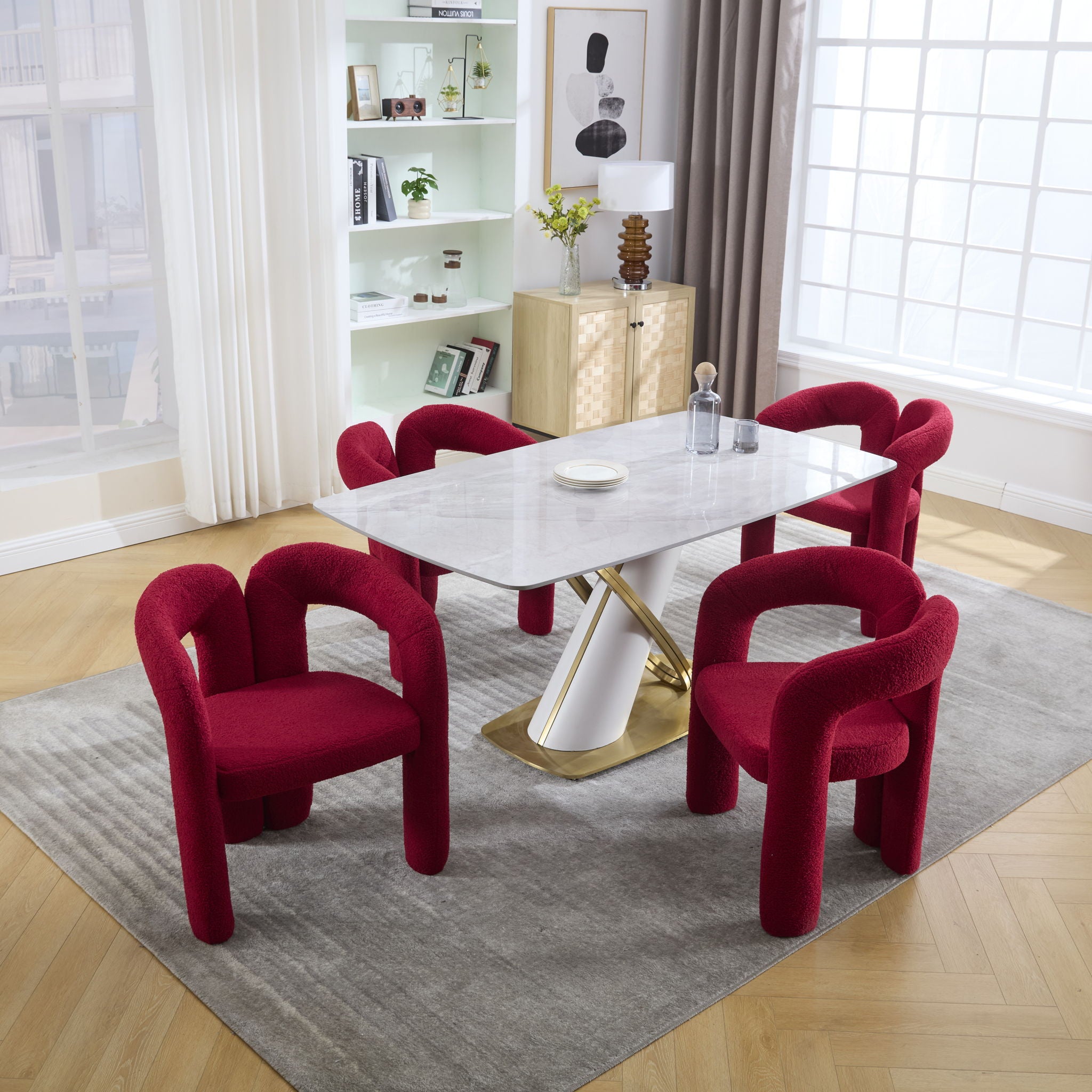 Coolmore Contemporary Designed Accent / Dining Chair With Armrests