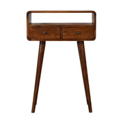 Mini Console Table - Chestnut