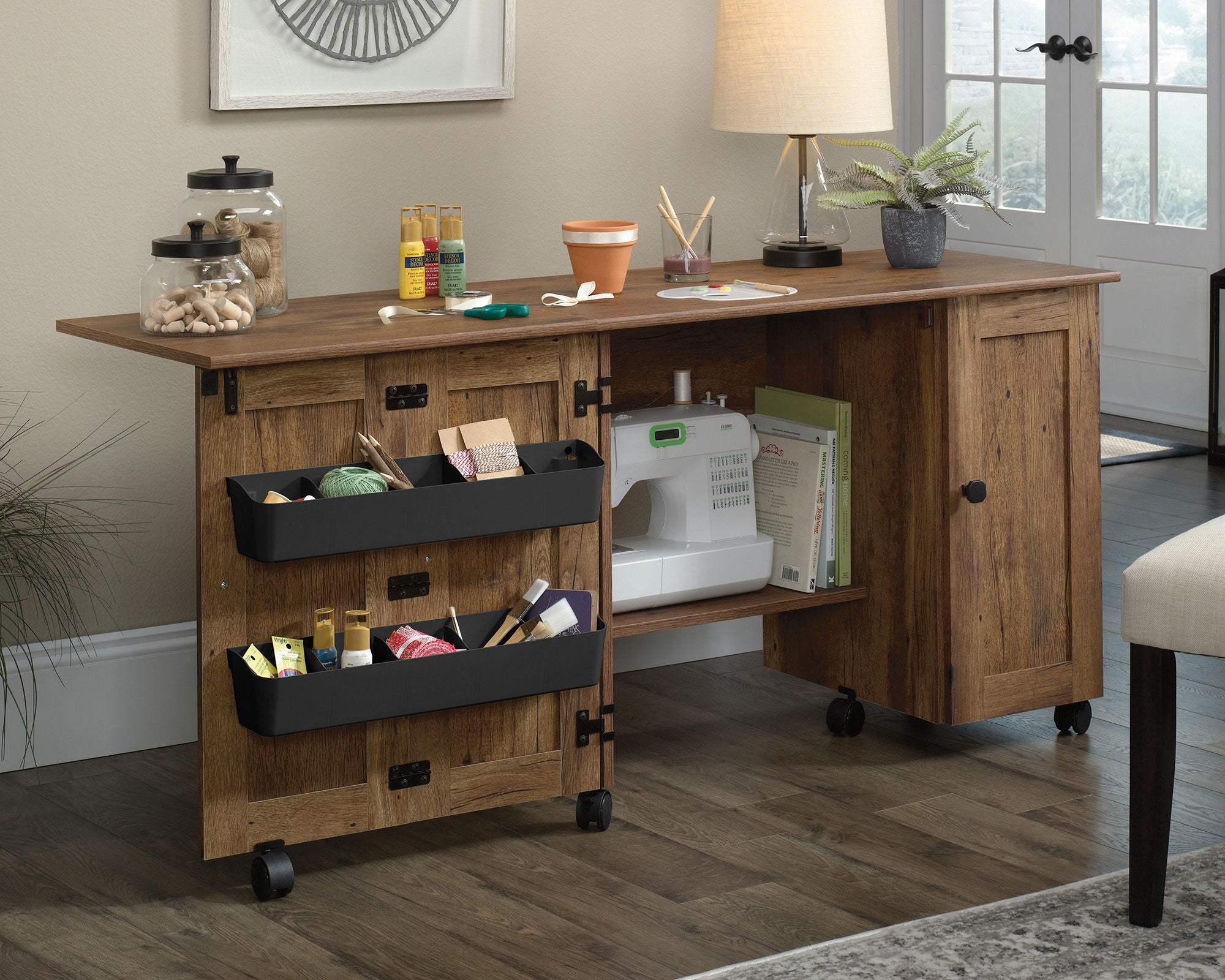 Sewing/Craft Cart Vintage Oak