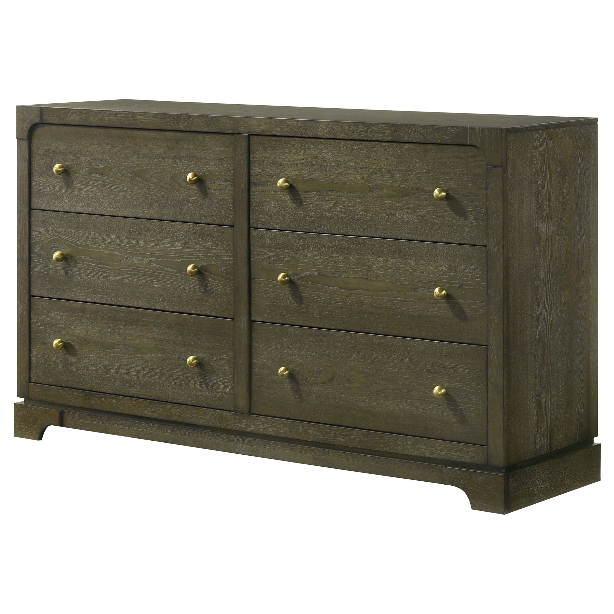 Coaster Fine Furniture Gran Park - 6-Drawer Dresser Cabinet - Dark Cocoa | Meri Furniture