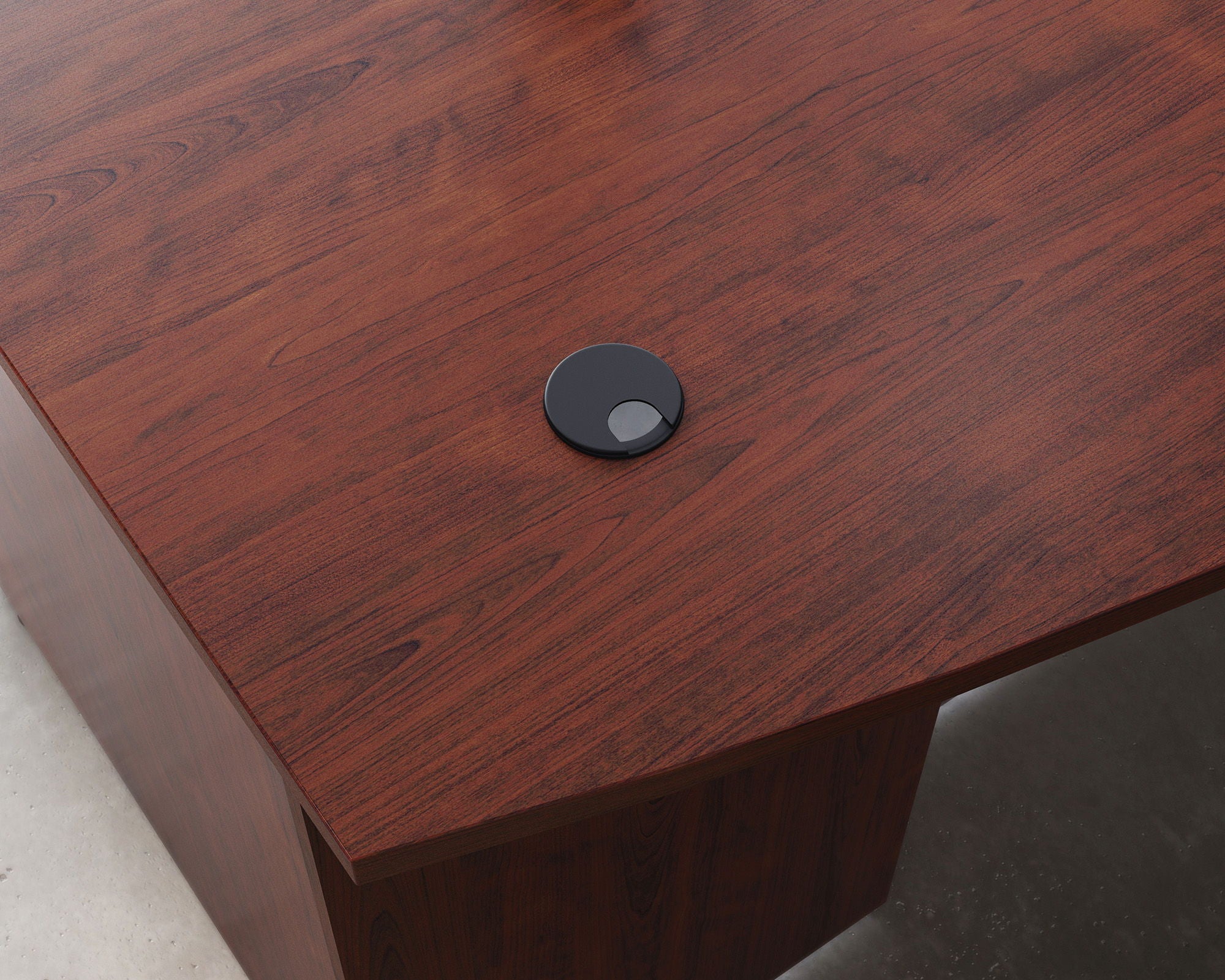 Affirm 72" Cherry Bowfront Commercial Exec Desk