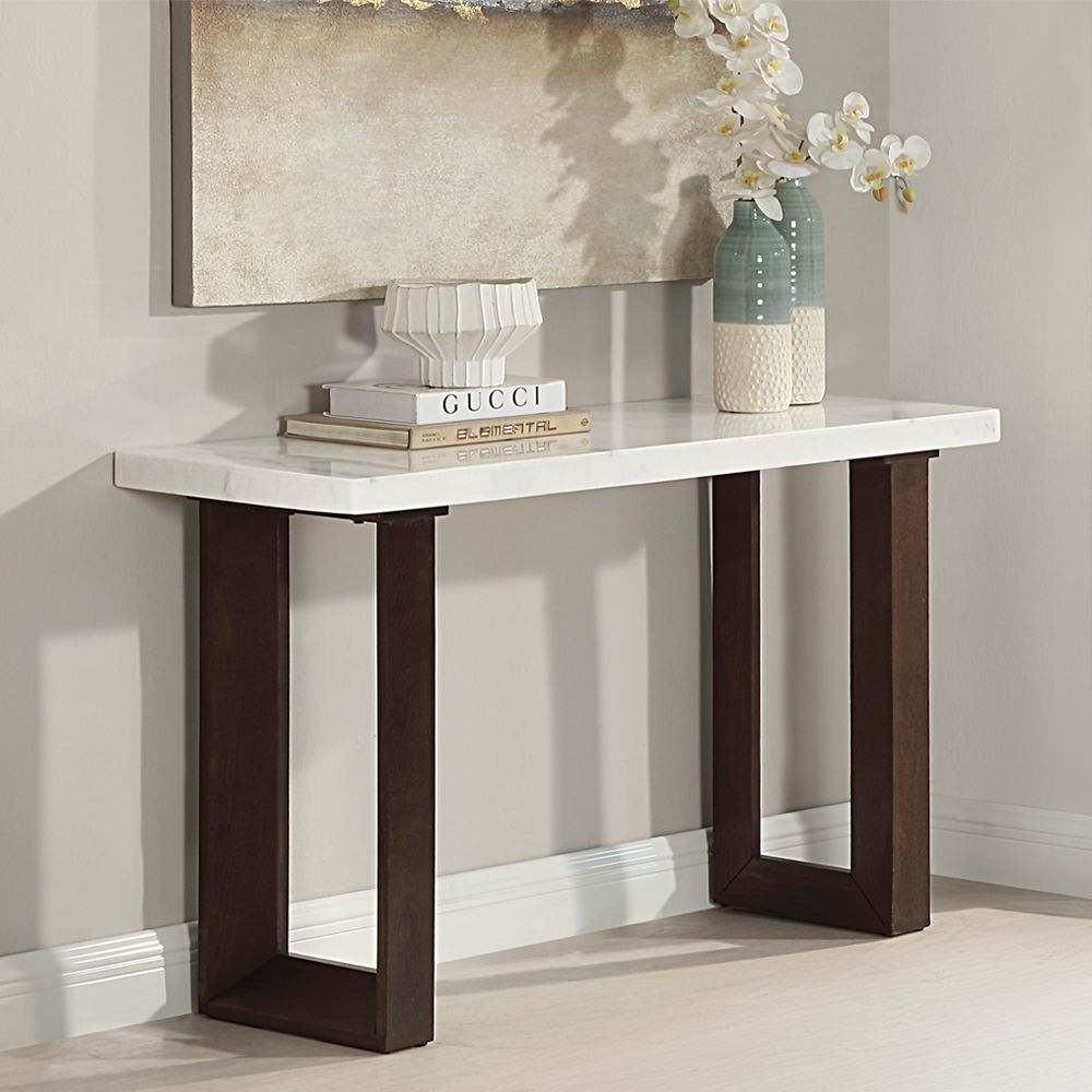 ACME Edwyn - Table With Marble Top | Meri Furniture