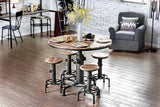 Foskey - Dining Table - Antique Black / Natural Tone