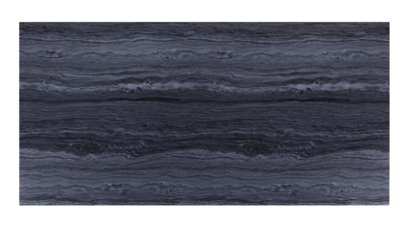 ACME Nasir - Dining Table - Gray Printed Faux Marble & Mirrored Silver Finish | Meri Furniture
