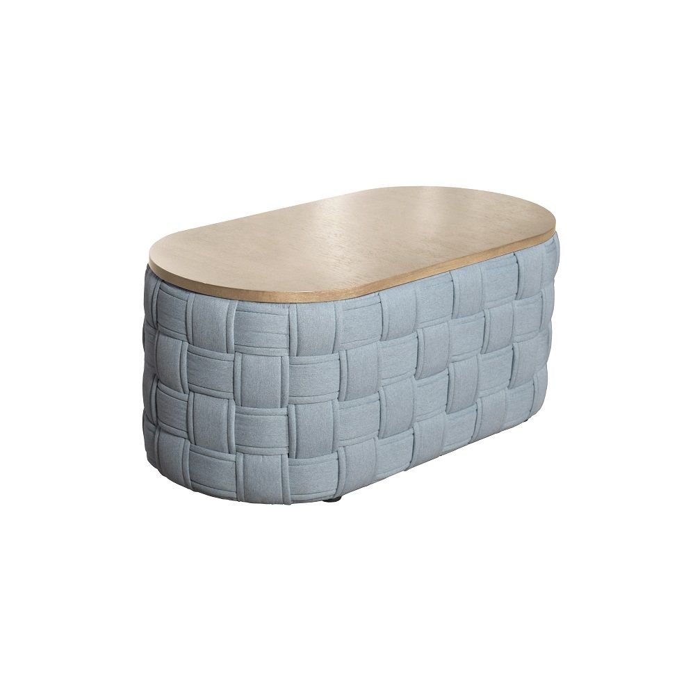 ACME Saree - Coffee Table - Light Teal | Meri Furniture