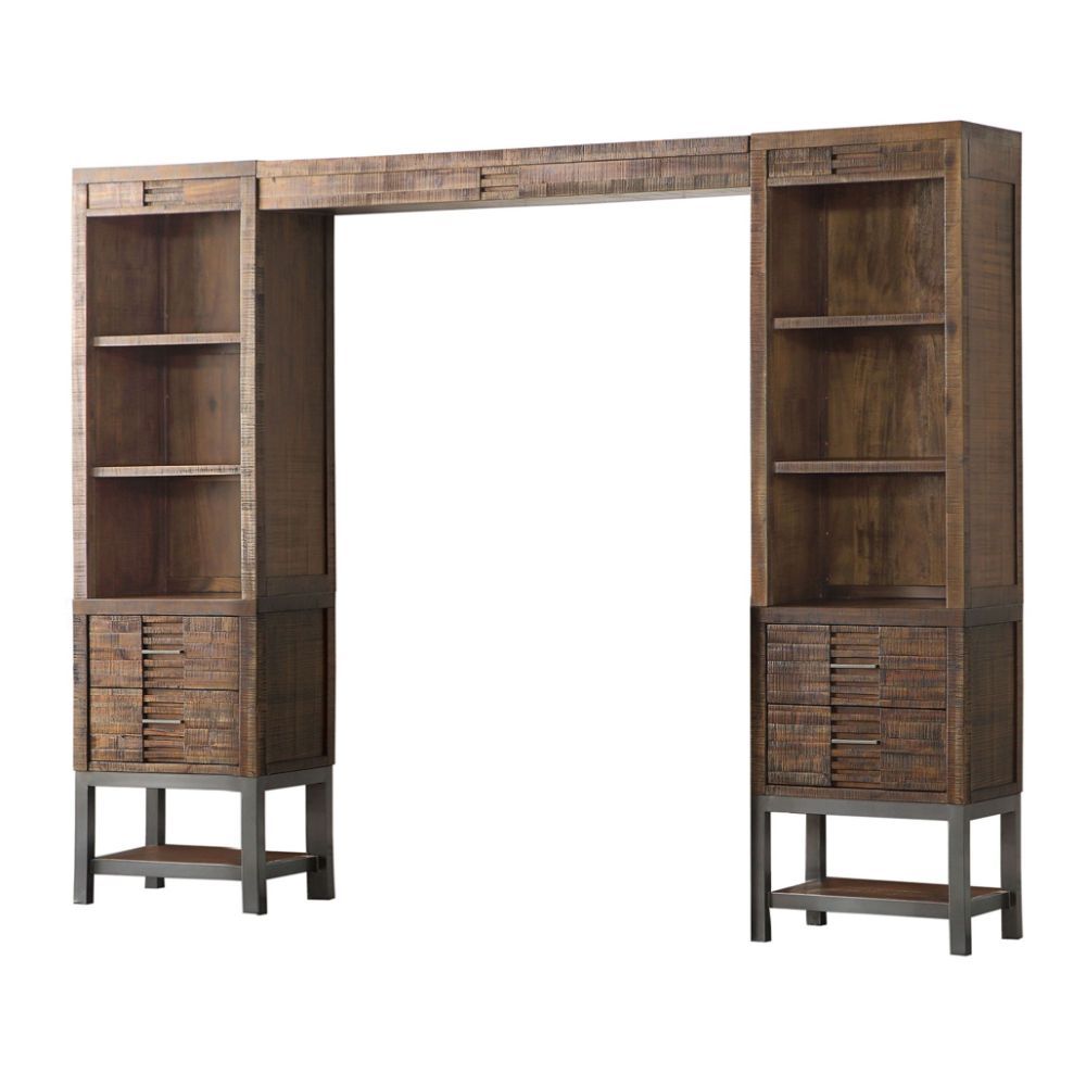 ACME Andria - Entertainment Center - Reclaimed Oak | Meri Furniture