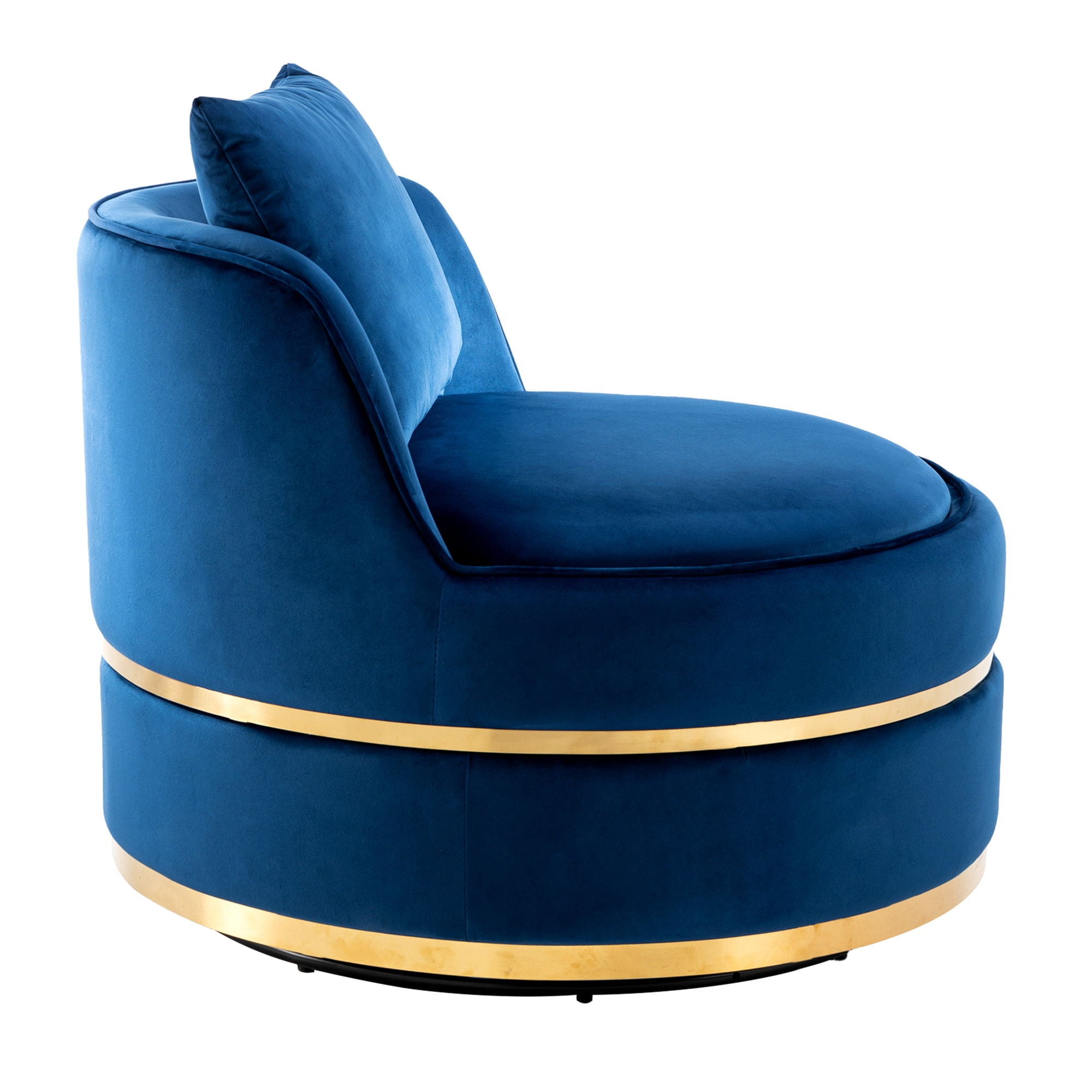360 Degree Swivel Over Sized Upholstered Barrel Chair