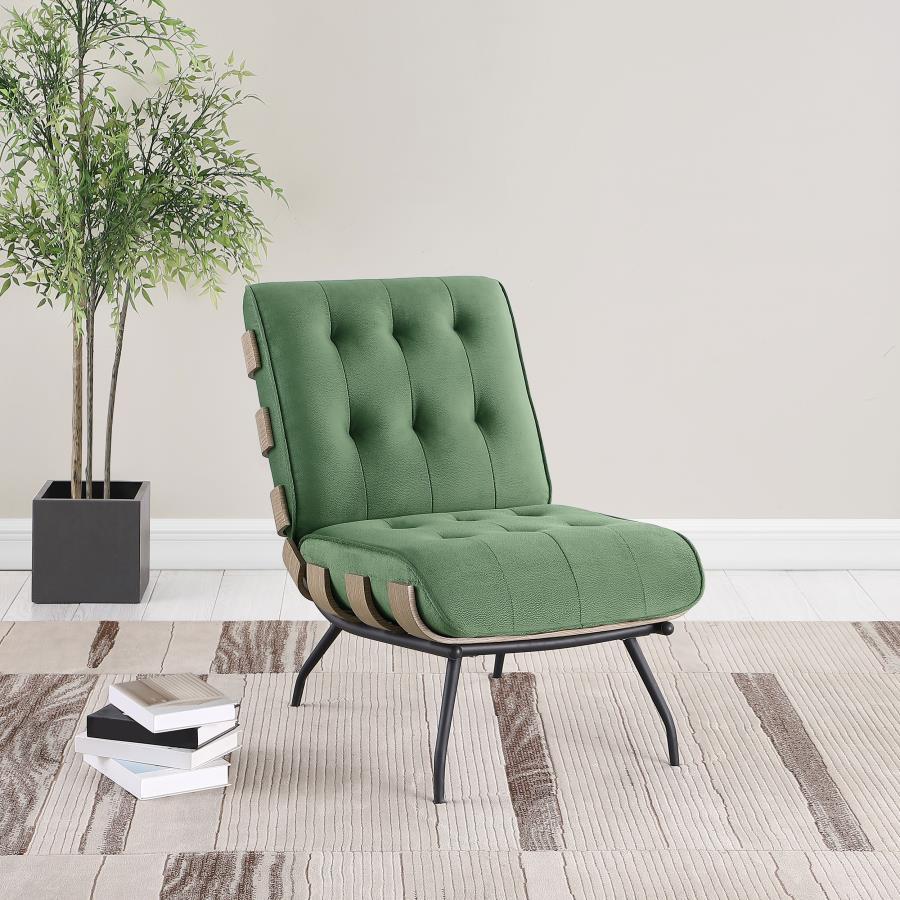 Coaster Fine Furniture Aloma - Upholstered Tufted Armless Accent Chair | Meri Furniture