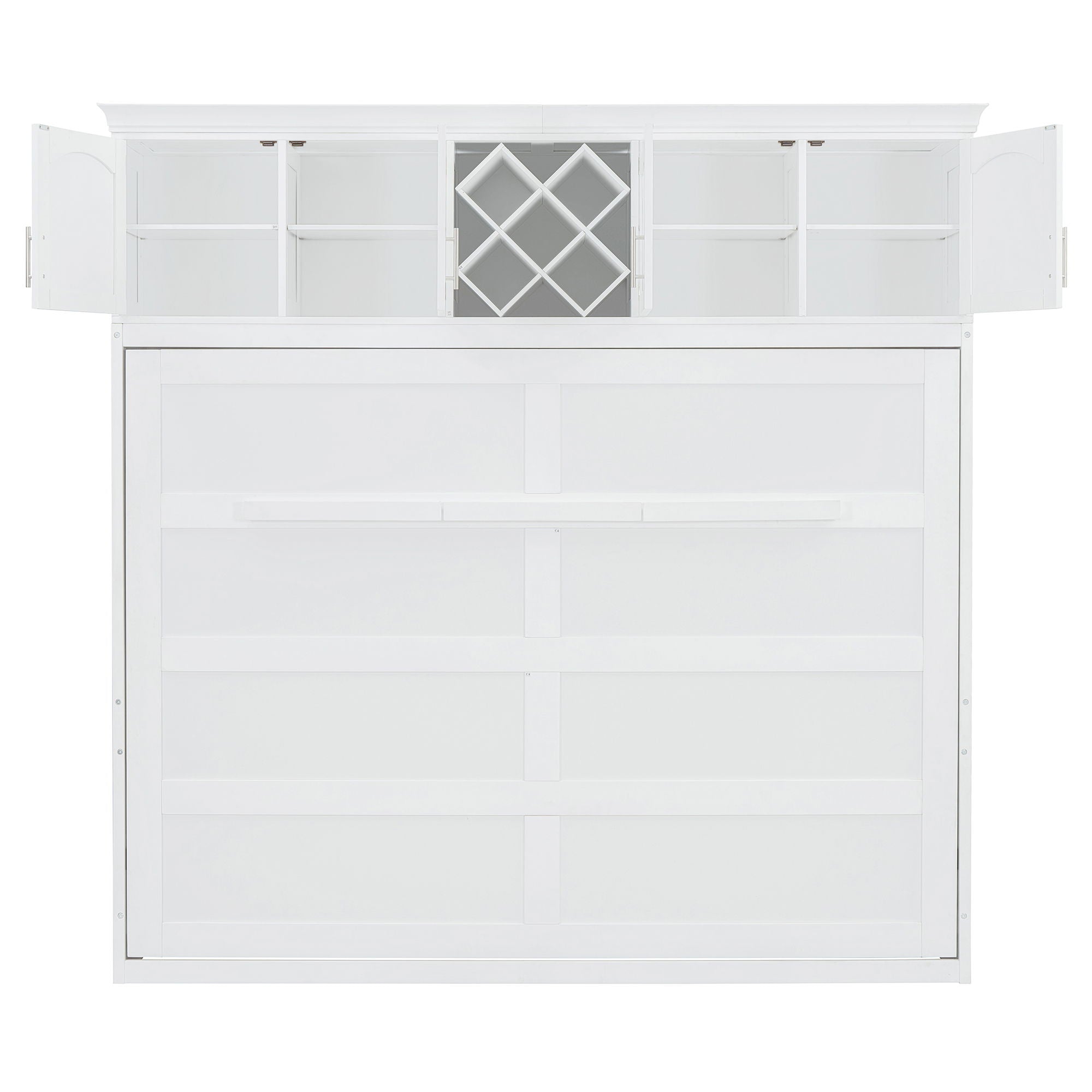 Murphy Wall Bed With Top Cabinets & Wine Rack