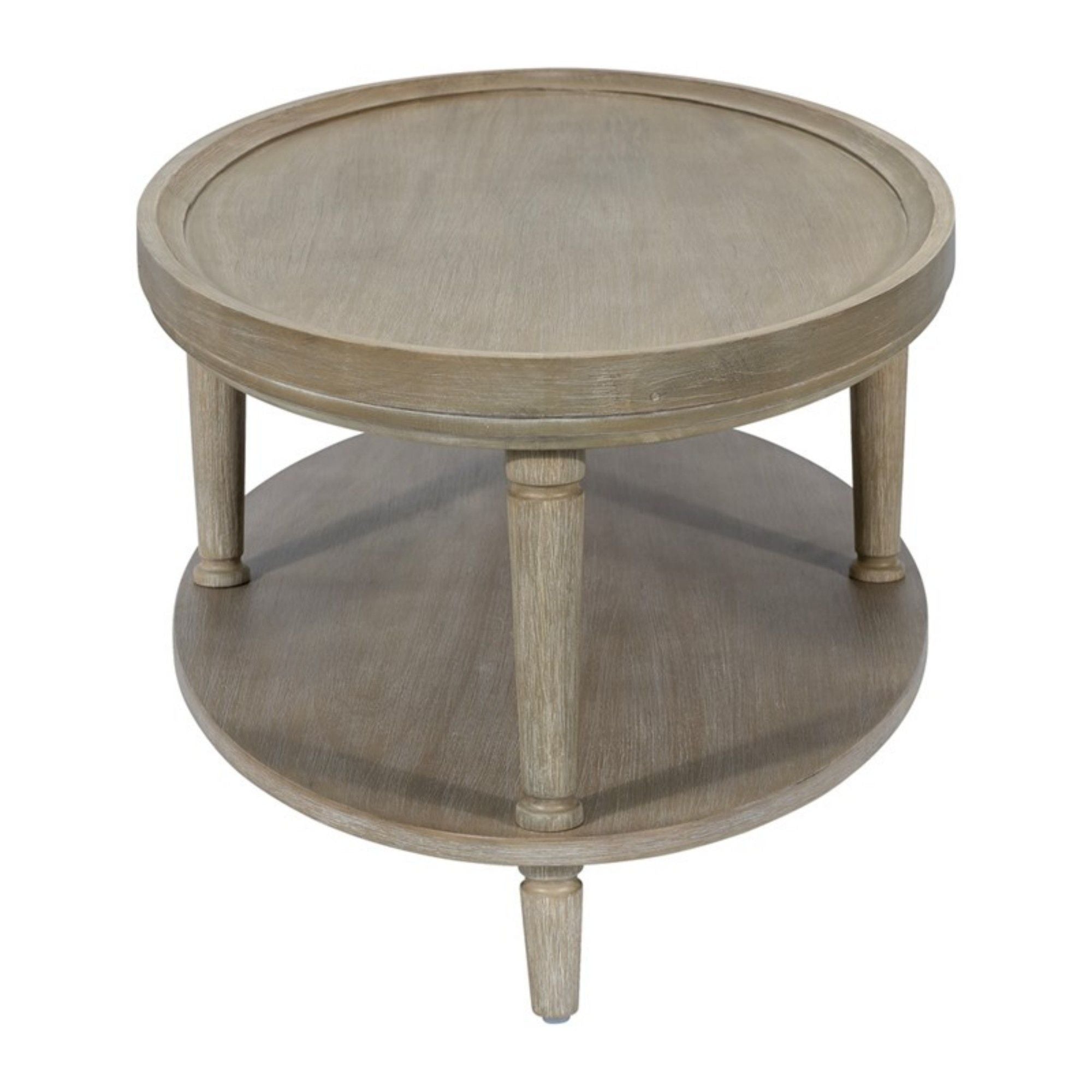 Bedford - Oval Coffee Table With Shelf - Natural