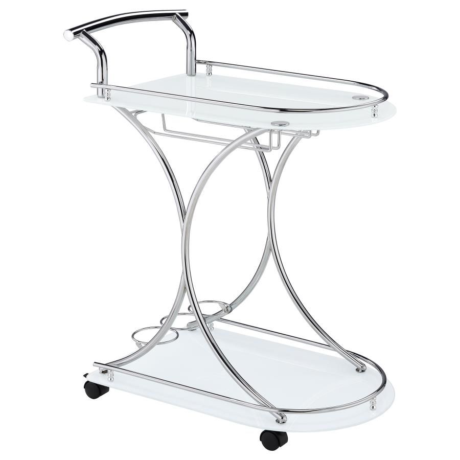 Coaster Fine Furniture Elfman - 2-Shelve Serving Cart | Meri Furniture