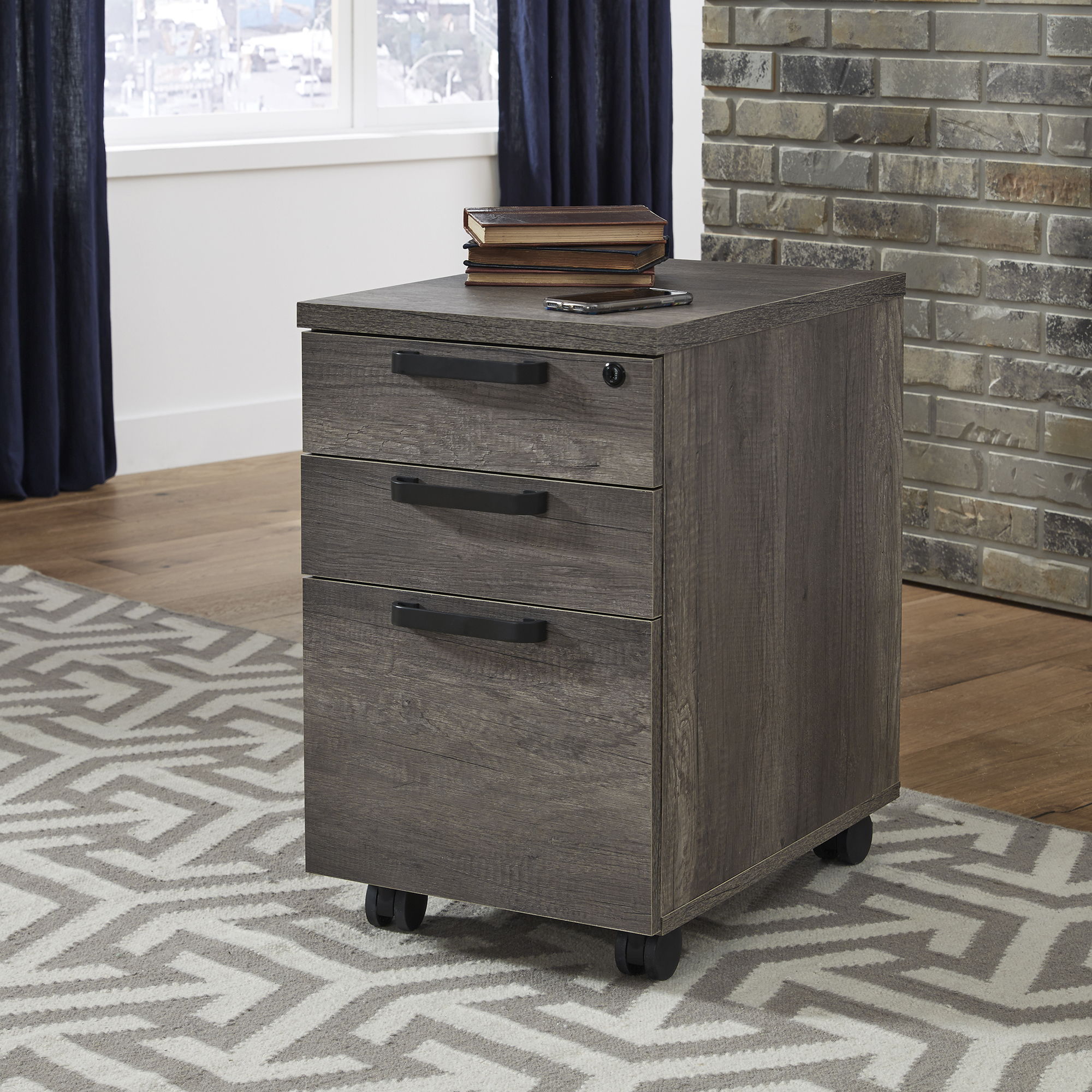 Liberty Furniture Tanners Creek - File Cabinet - Dark Gray | Meri Furniture