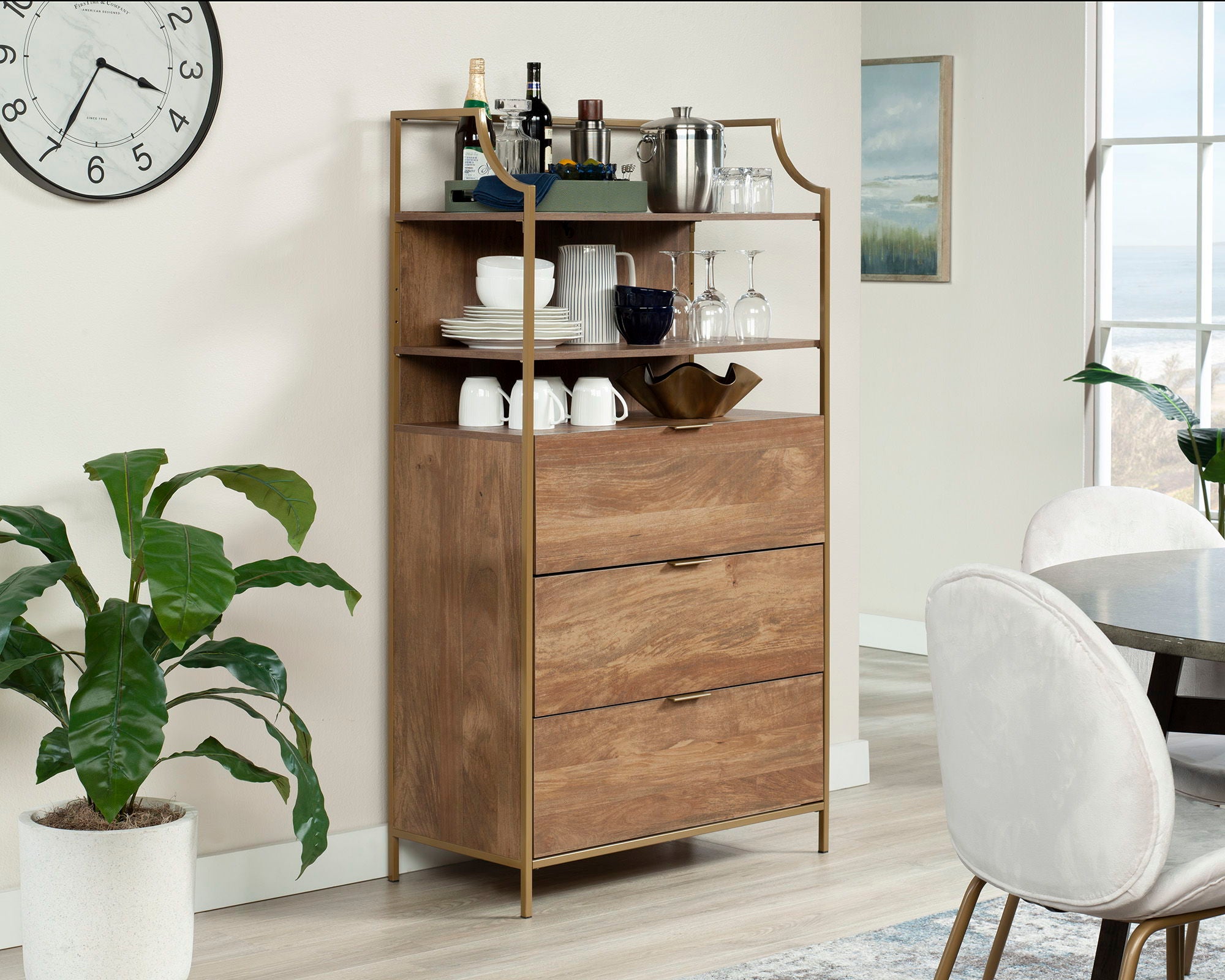 Bedroom Chest of Drawers with Shelves