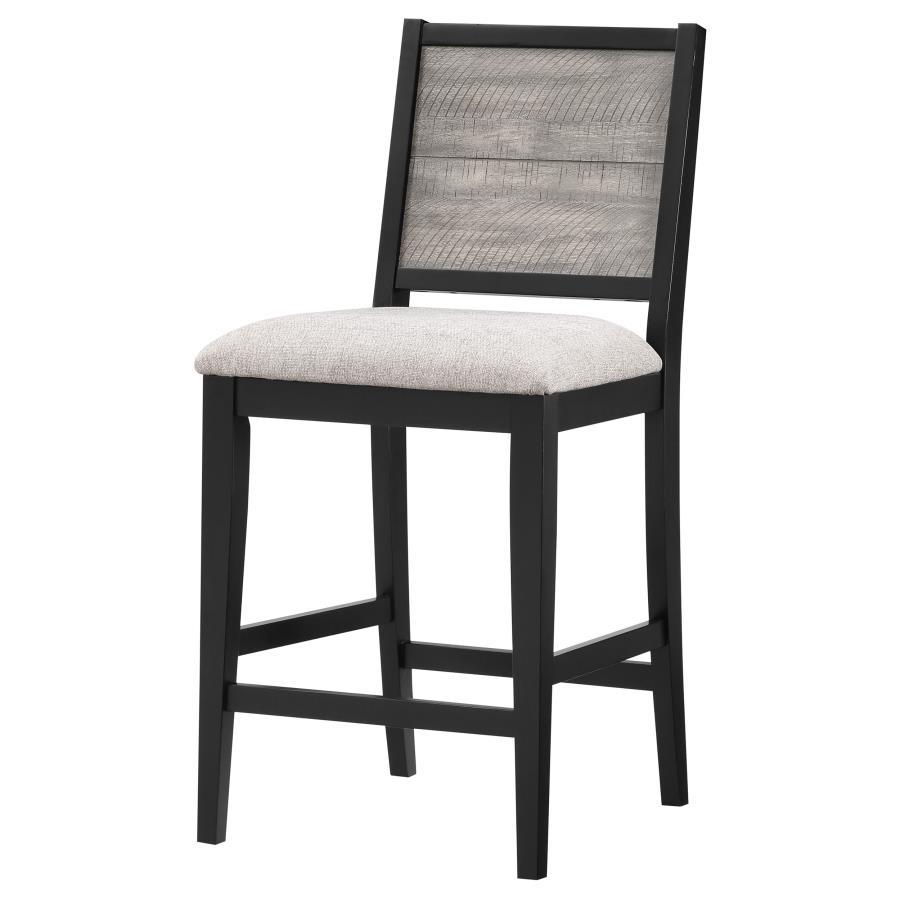 Coaster Fine Furniture Elodie - Wood Counter Chair (Set of 2) - Gray And Black | Meri Furniture