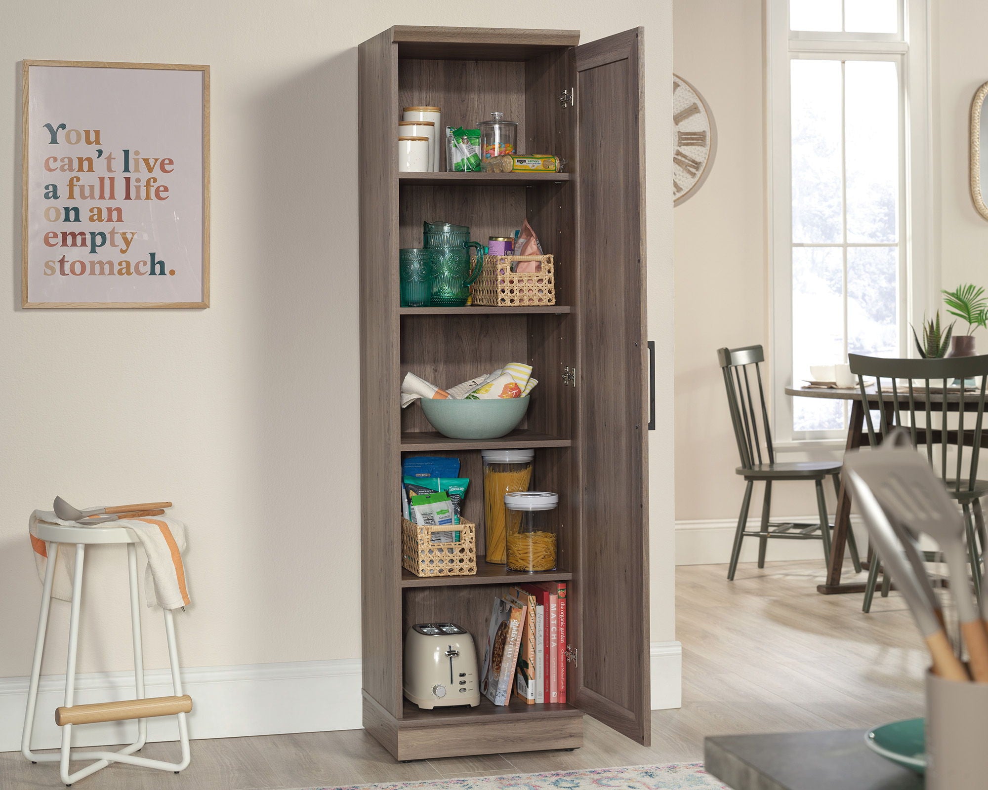 Kitchen Storage Cabinet in Salt Oak