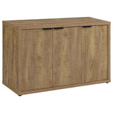 Pepita - 3 Door Engineered Wood Accent Cabinet - Mango Brown