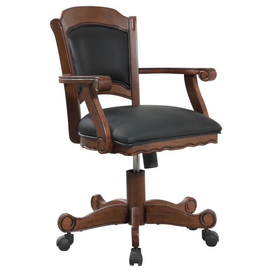 Coaster Fine Furniture Turk - Upholstered Swivel Dining And Game Chair - Tobacco | Meri Furniture