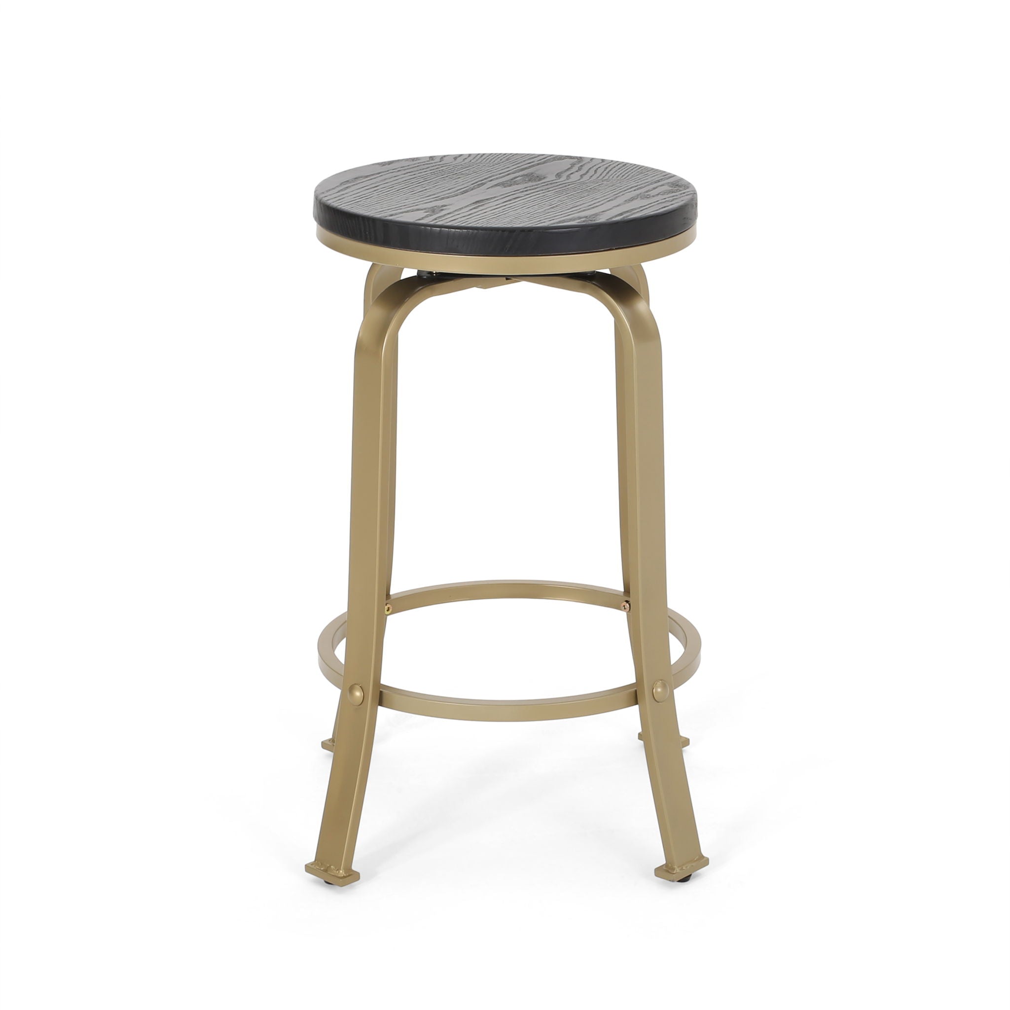 Modern Industrial Counter Stool Set With Swivel Function
