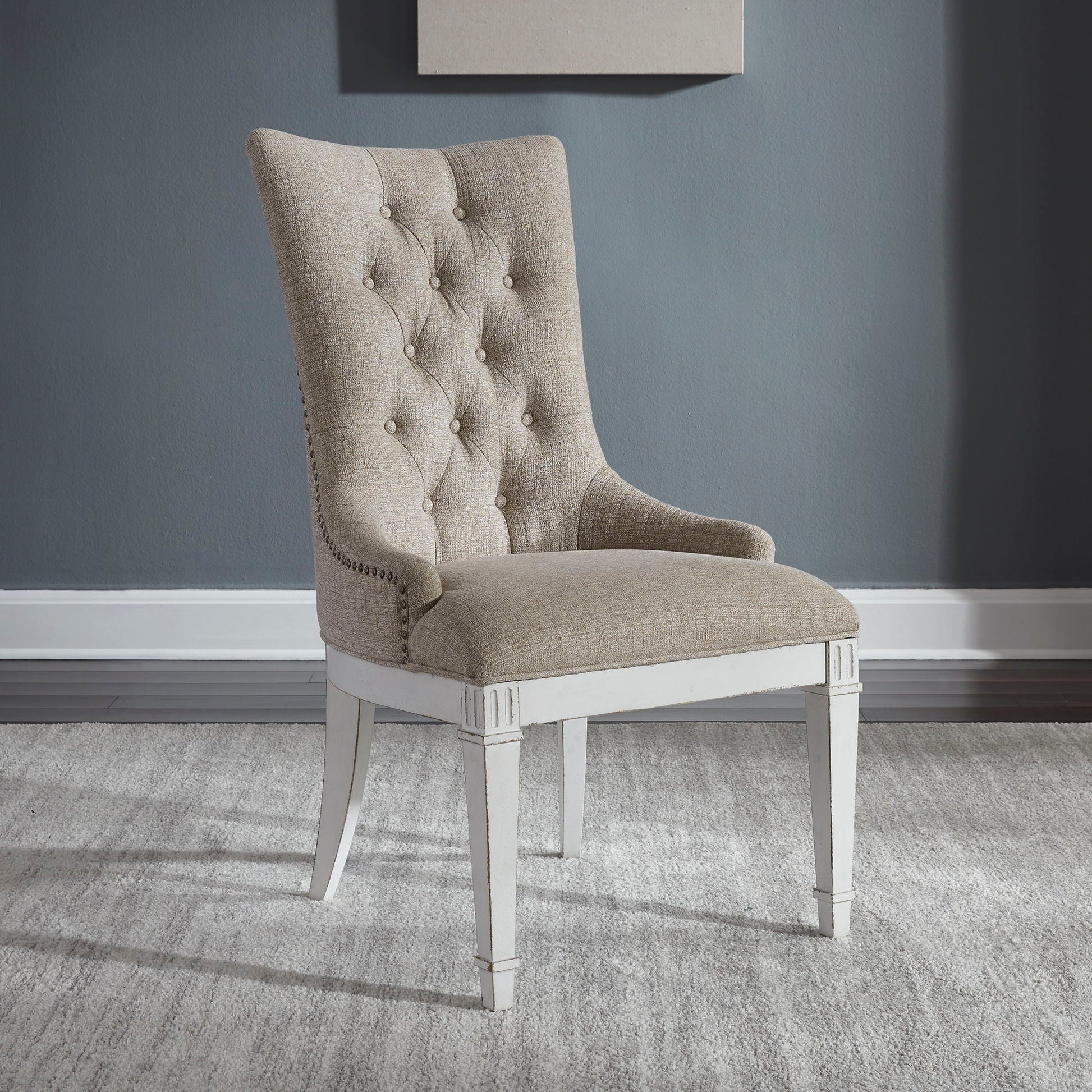 Liberty Furniture Abbey Park - Hostess Chair - White | Meri Furniture