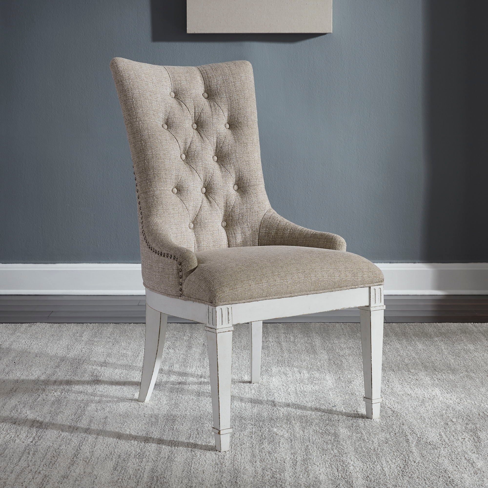 Liberty Furniture Abbey Park - Hostess Chair - White | Meri Furniture
