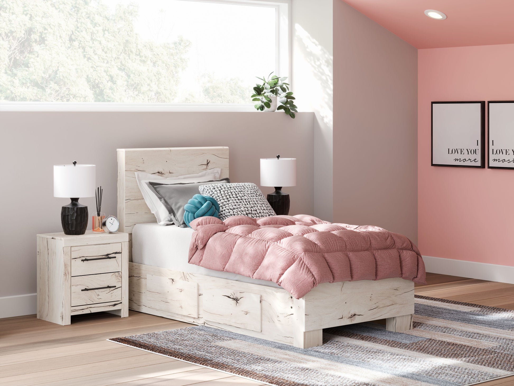 Signature Design by Ashley® Lawroy - Panel Bed With Storage | Meri Furniture