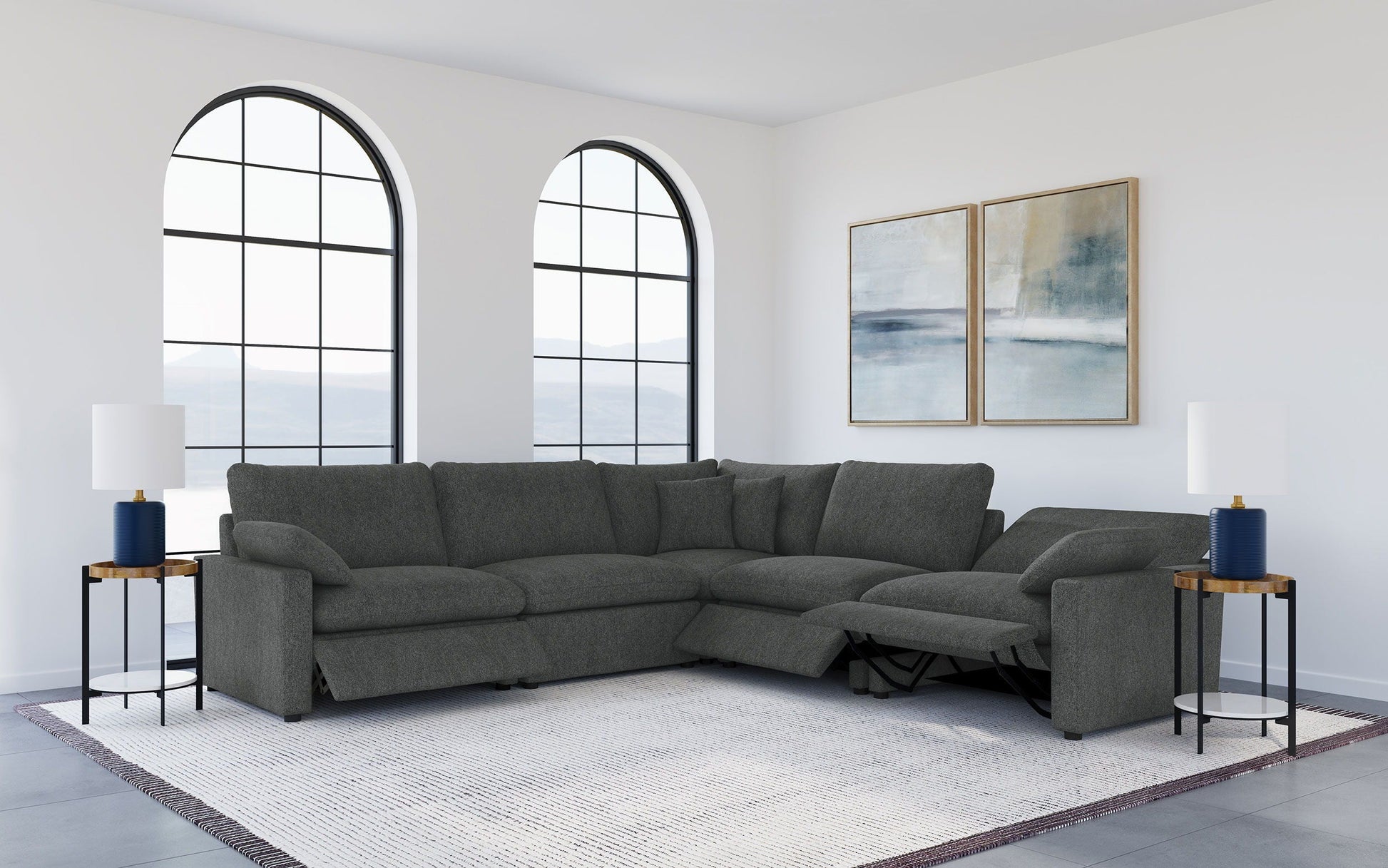Coaster Fine Furniture Collins - Modular Power Reclining Sectional Sofa | Meri Furniture