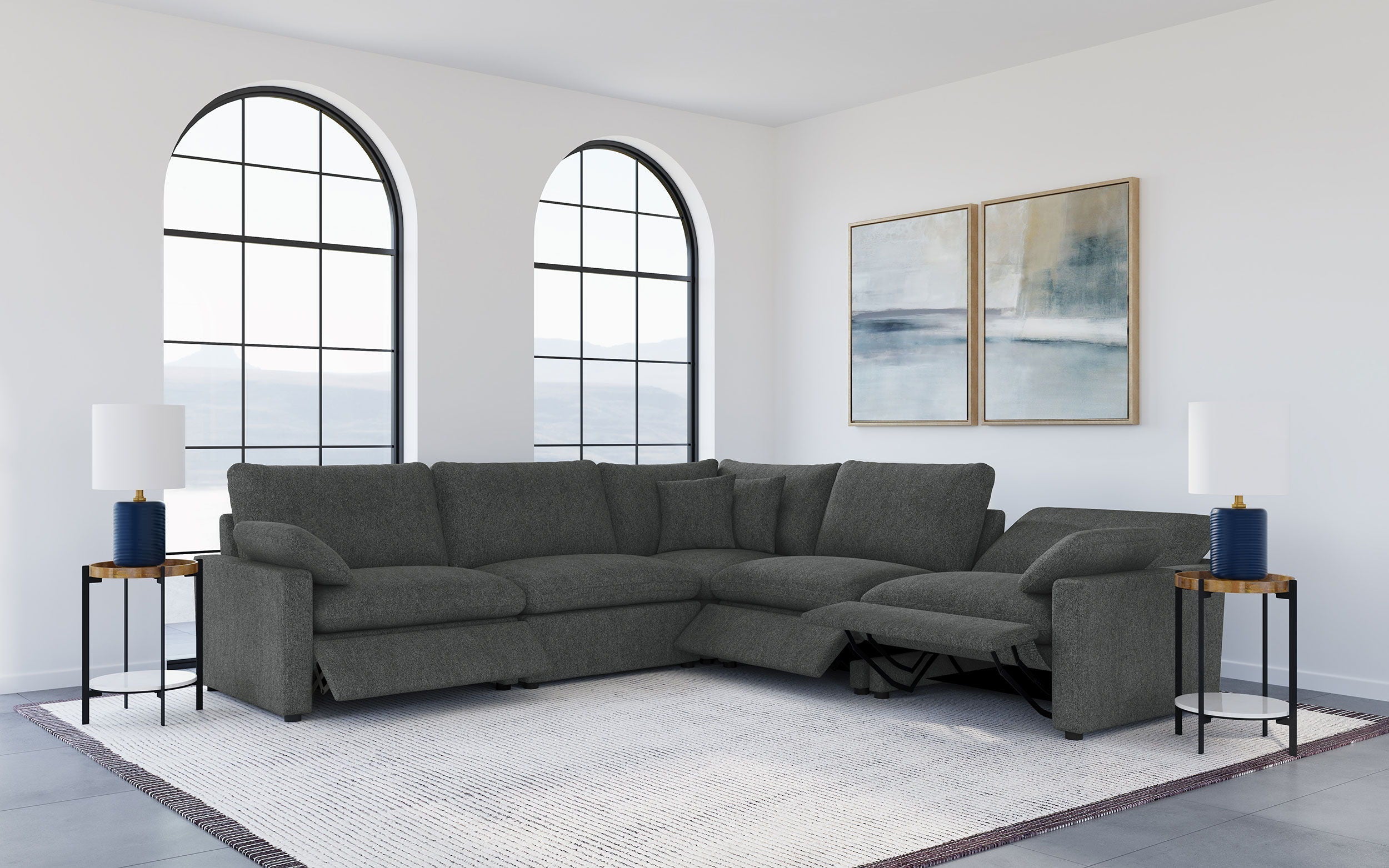 Coaster Fine Furniture Collins - Modular Power Reclining Sectional Sofa | Meri Furniture