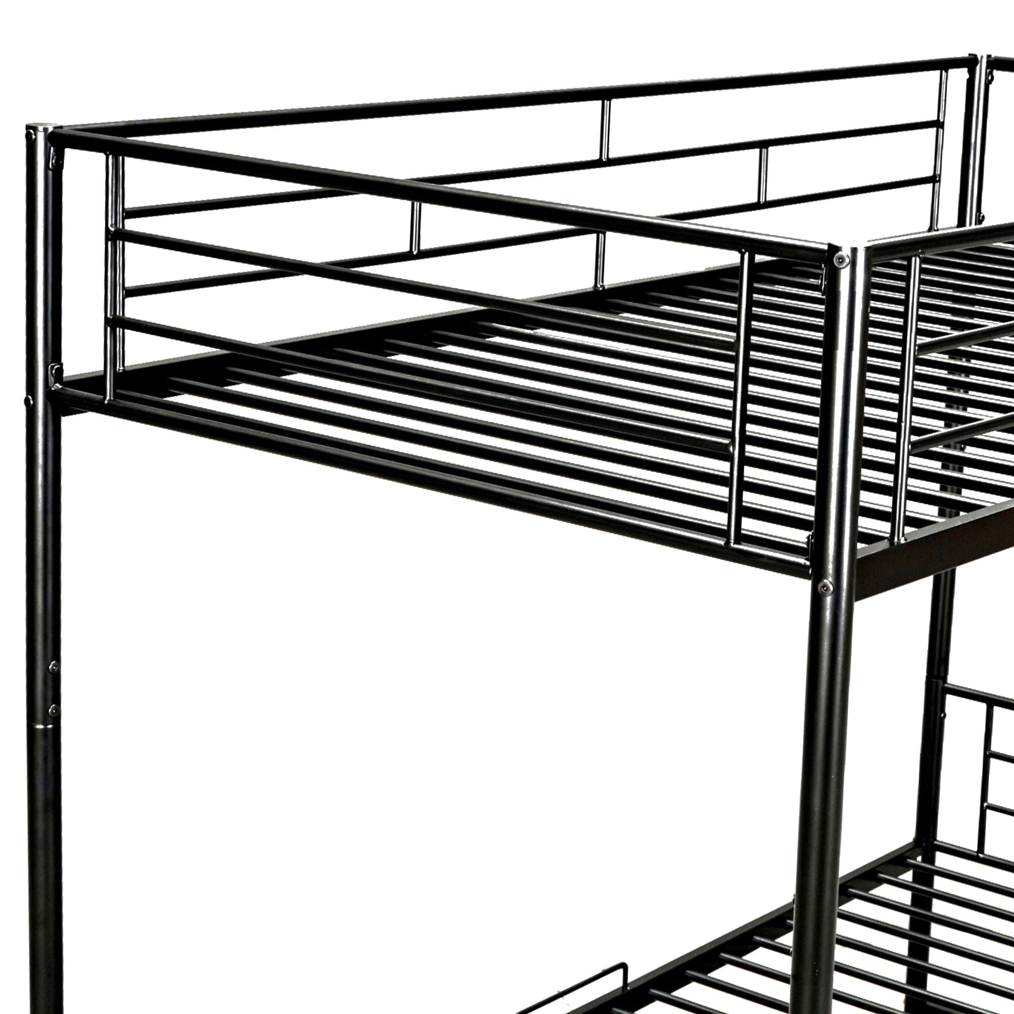Metal Bunk Bed & Shelf And Guardrails
