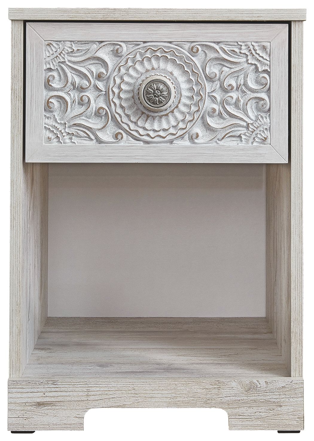 Ashley Furniture Paxberry - Whitewash - One Drawer Night Stand | Meri Furniture