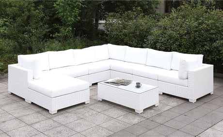 Somani - Large Ottoman - White