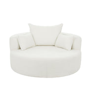 360° Swivel Chair Accent Barrel Chair With Removable Pillows