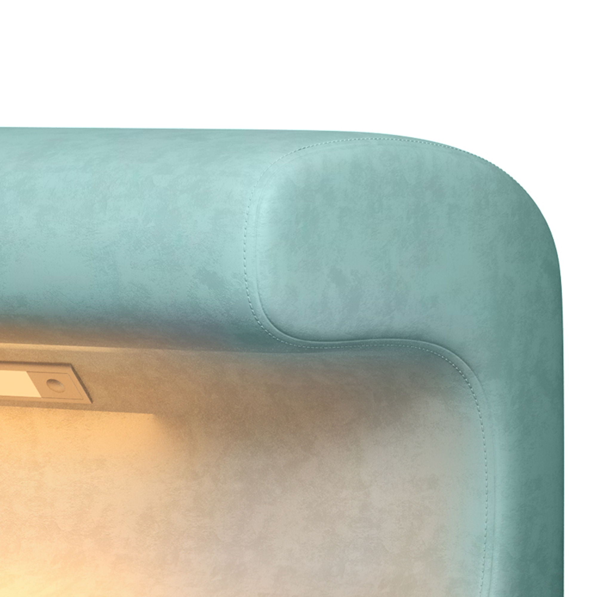 Modern Upholstered Entryway Bench With LED Sensor Light