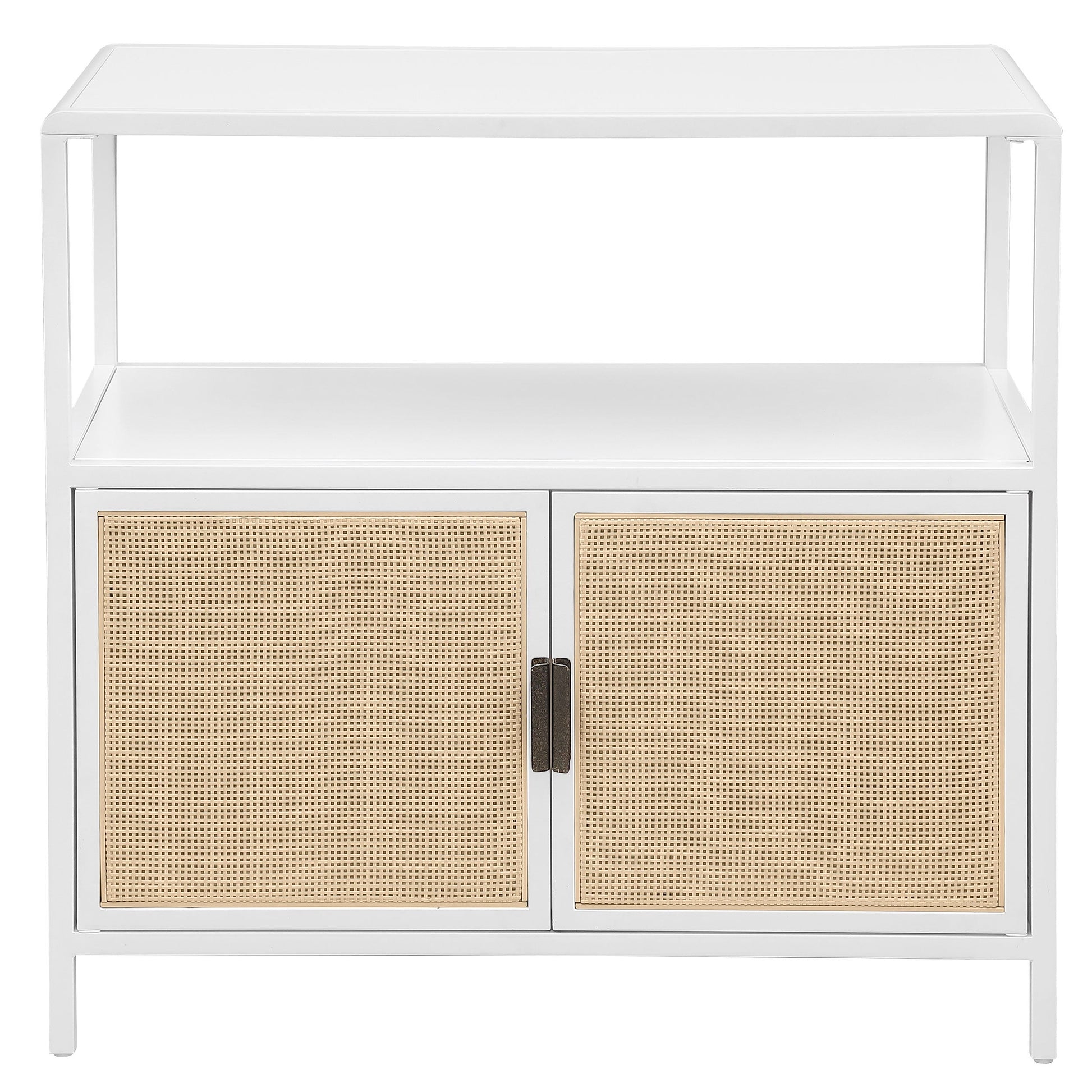 Coaster Fine Furniture Amherst - 2-Door Radio Weave Cane Metal Accent Cabinet | Meri Furniture
