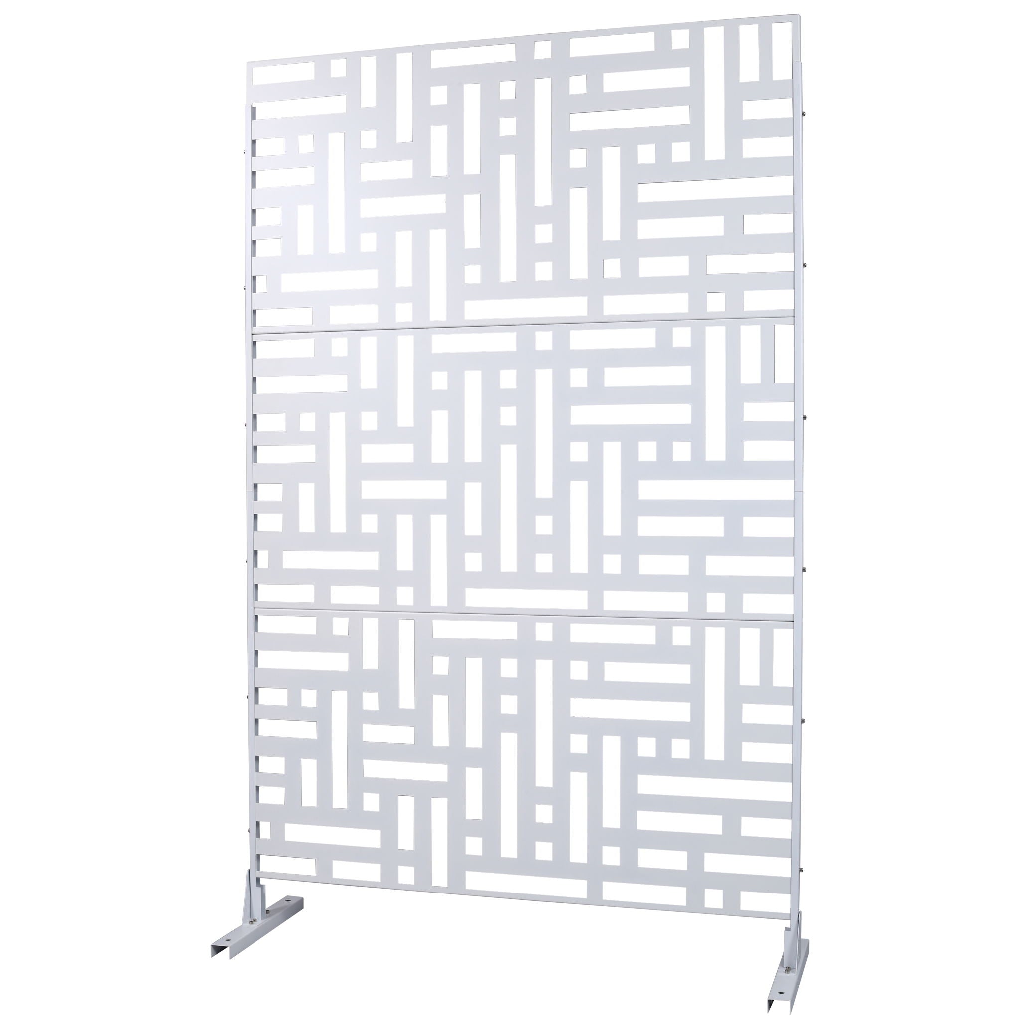 Decorative Freestanding Metal Privacy Screen For Indoor & Outdoor Use