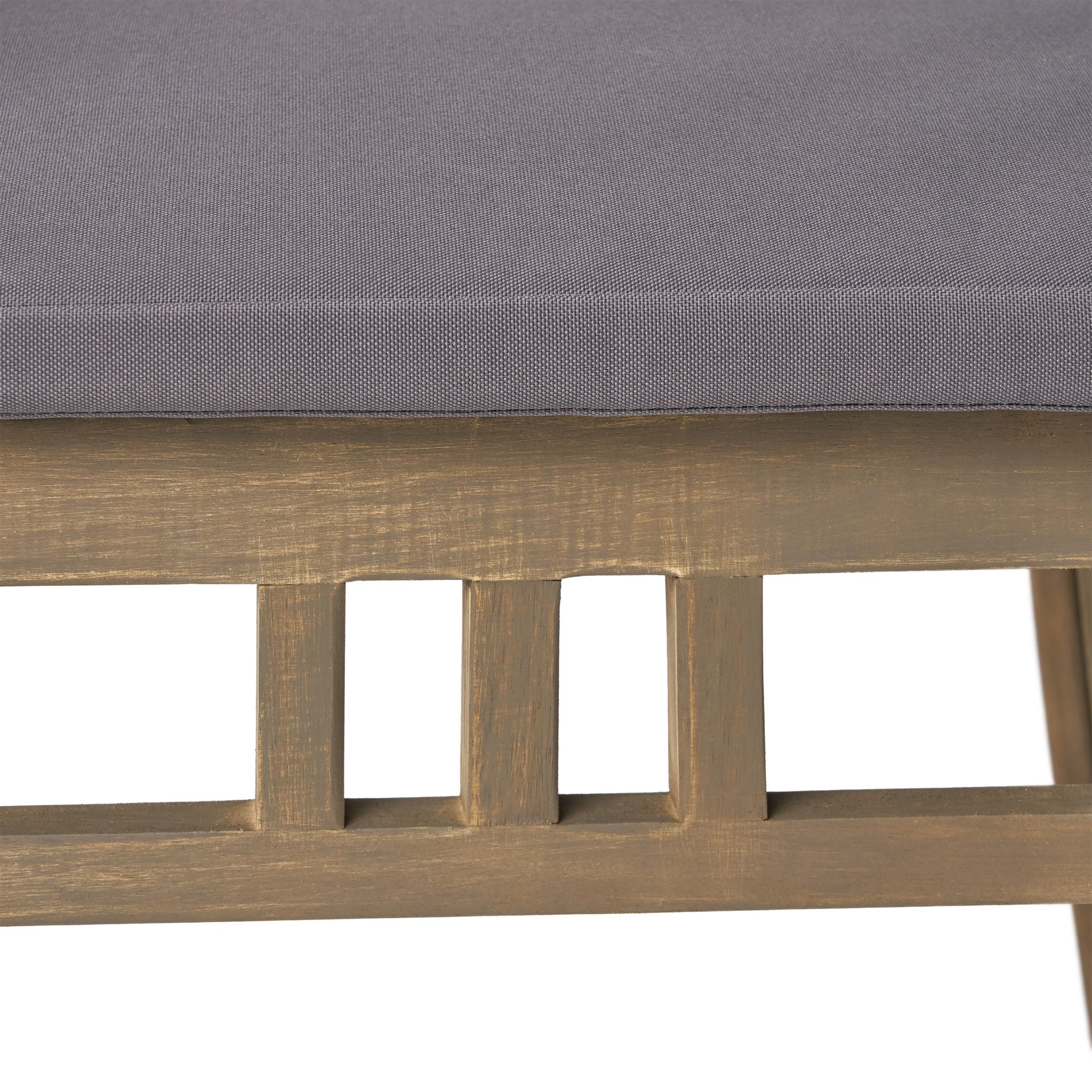 Outdoor Wooden Dining Chairs With Cushions (Set of 2)