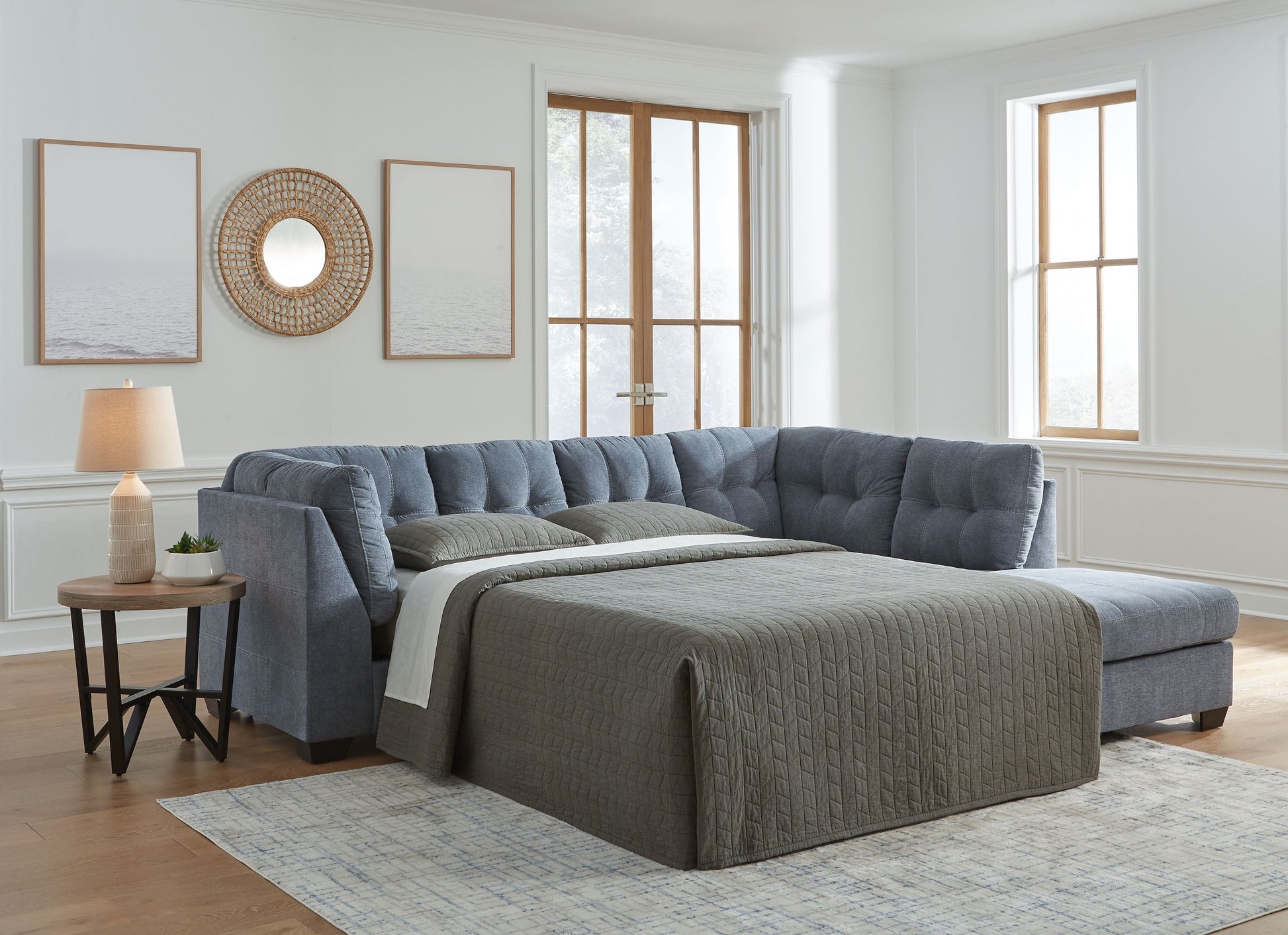 Signature Design by Ashley® Marleton - Sleeper Sectional | Meri Furniture